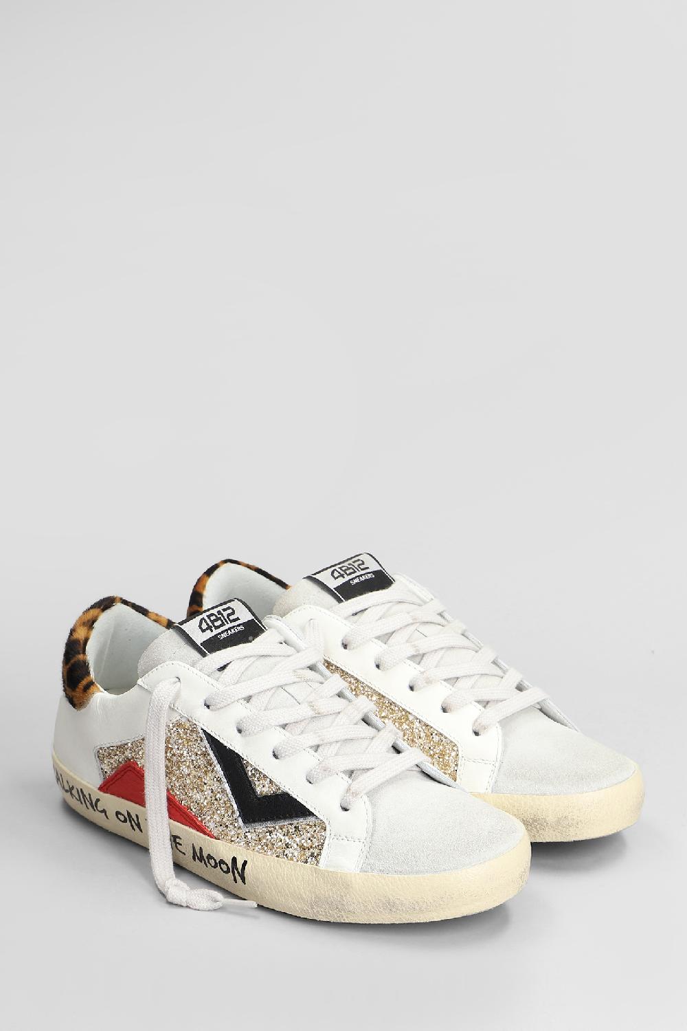 Deliberti 4B12 Sneakers Suprime In Pelle E Camoscio Bianco Cod. 407375 - Deliberti The Luxury Shopping