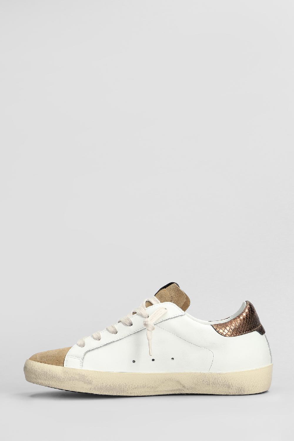 Deliberti 4B12 Sneakers Suprime In Pelle E Camoscio Bianco Cod. 407376 - Deliberti The Luxury Shopping