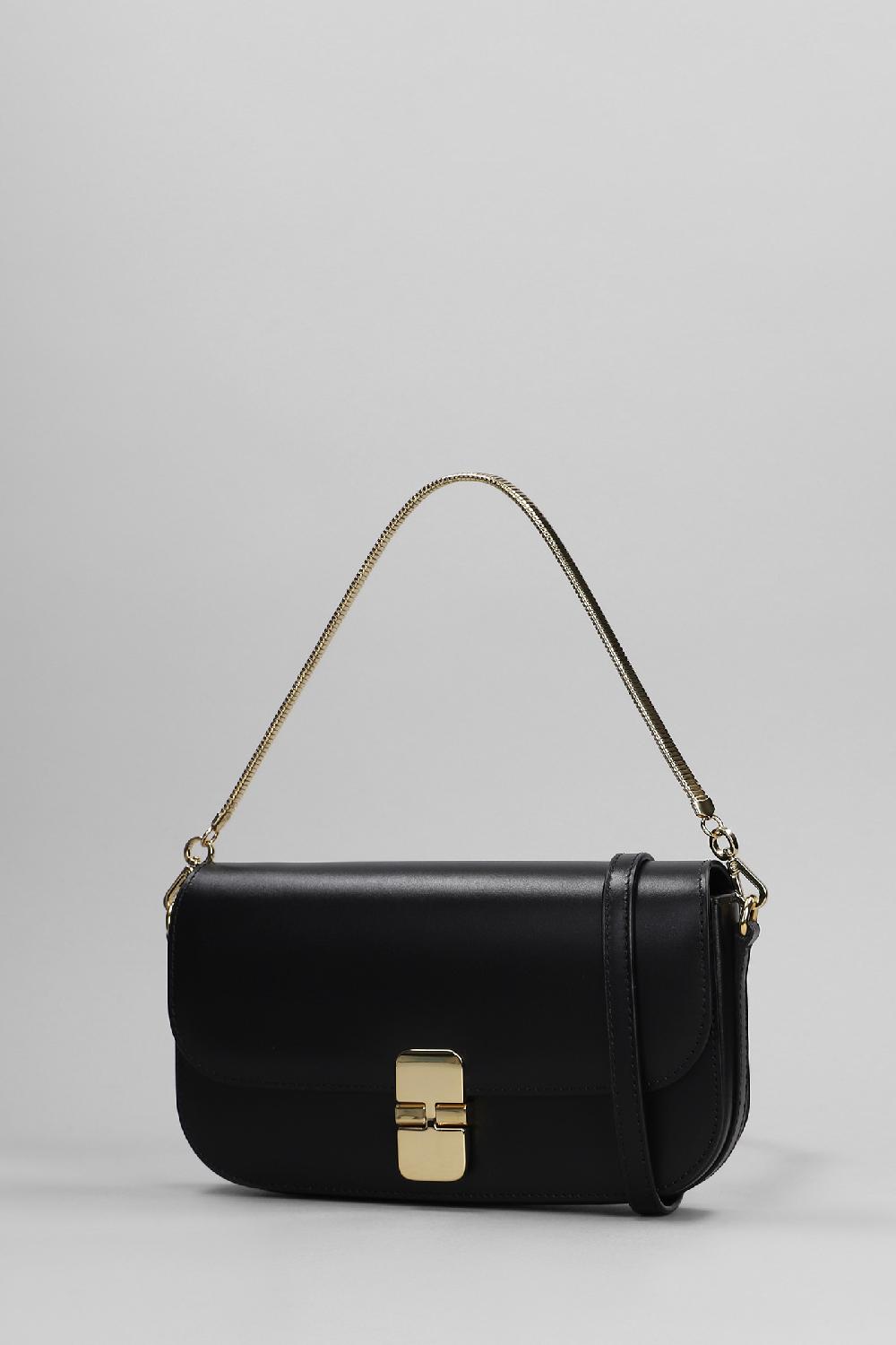Deliberti A.P.C. Borsa A Spalla Clutch Grace In Pelle Nera Cod. 396437 - Deliberti The Luxury Shopping