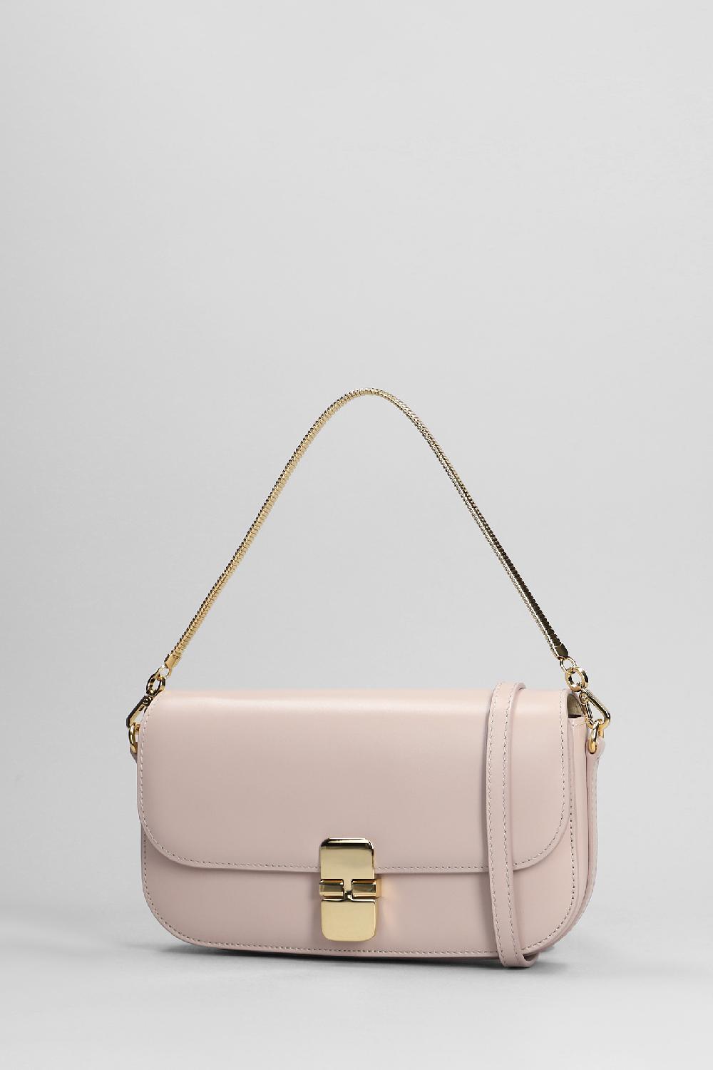 Deliberti A.P.C. Borsa A Spalla Clutch Grace In Pelle Rosa Cod. 396436 - Deliberti The Luxury Shopping