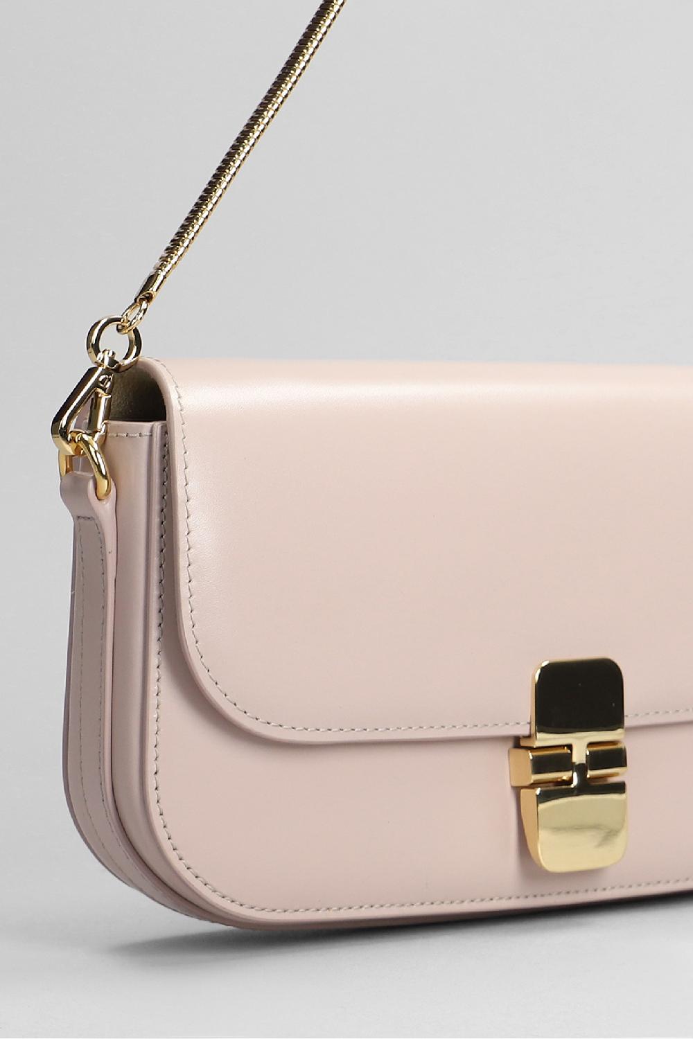 Deliberti A.P.C. Borsa A Spalla Clutch Grace In Pelle Rosa Cod. 396436 - Deliberti The Luxury Shopping