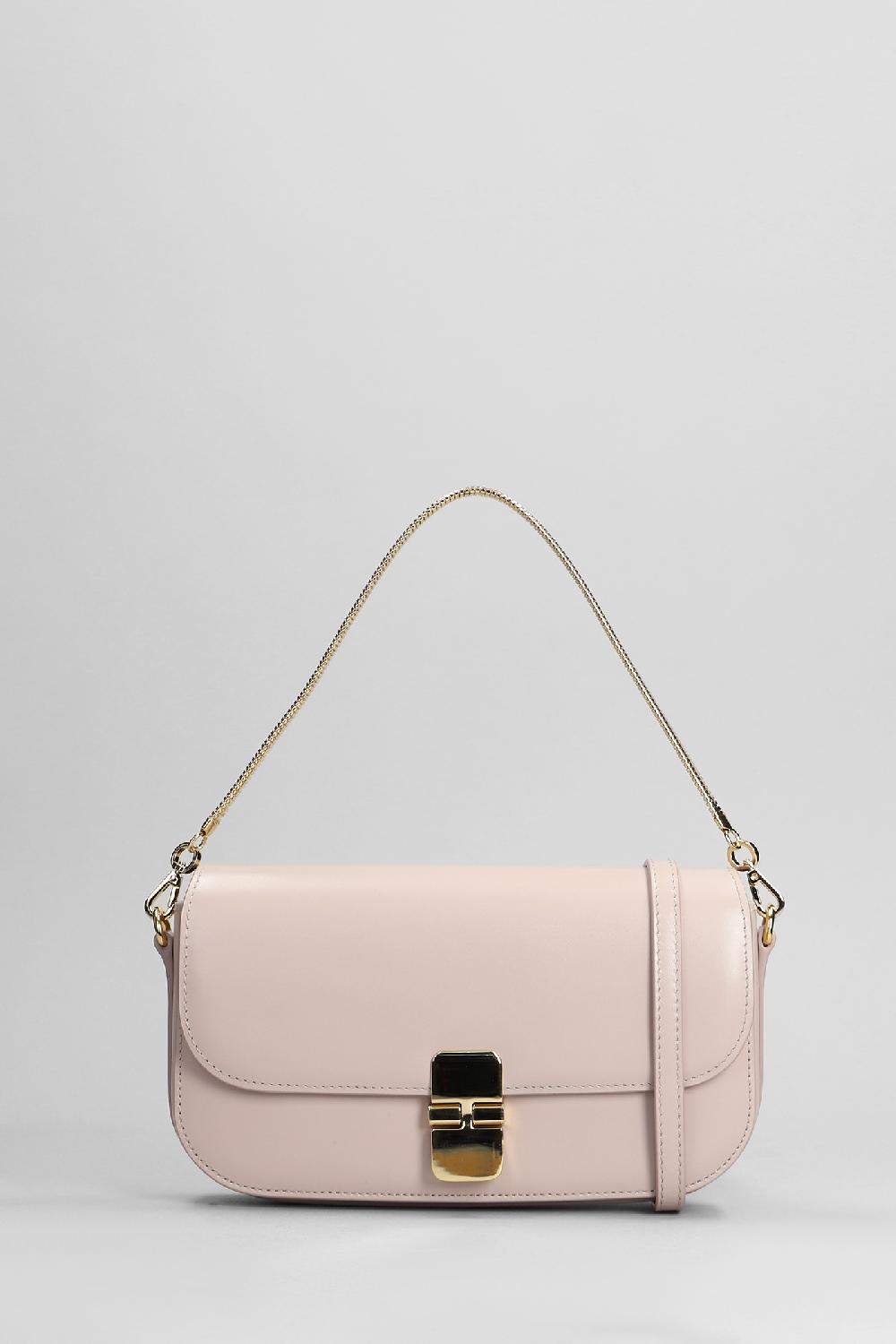 Deliberti A.P.C. Borsa a spalla clutch grace in pelle rosa cod. 396436 - Deliberti The Luxury Shopping