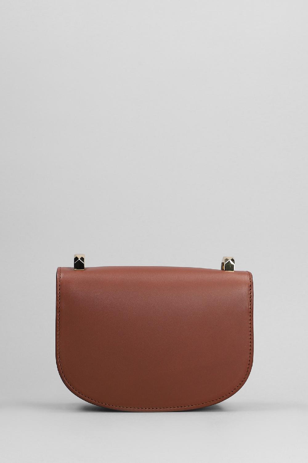 Deliberti A.P.C. Borsa A Spalla Geneve Mini In Pelle Cuoio Naturale Cod. 396429 - Deliberti The Luxury Shopping