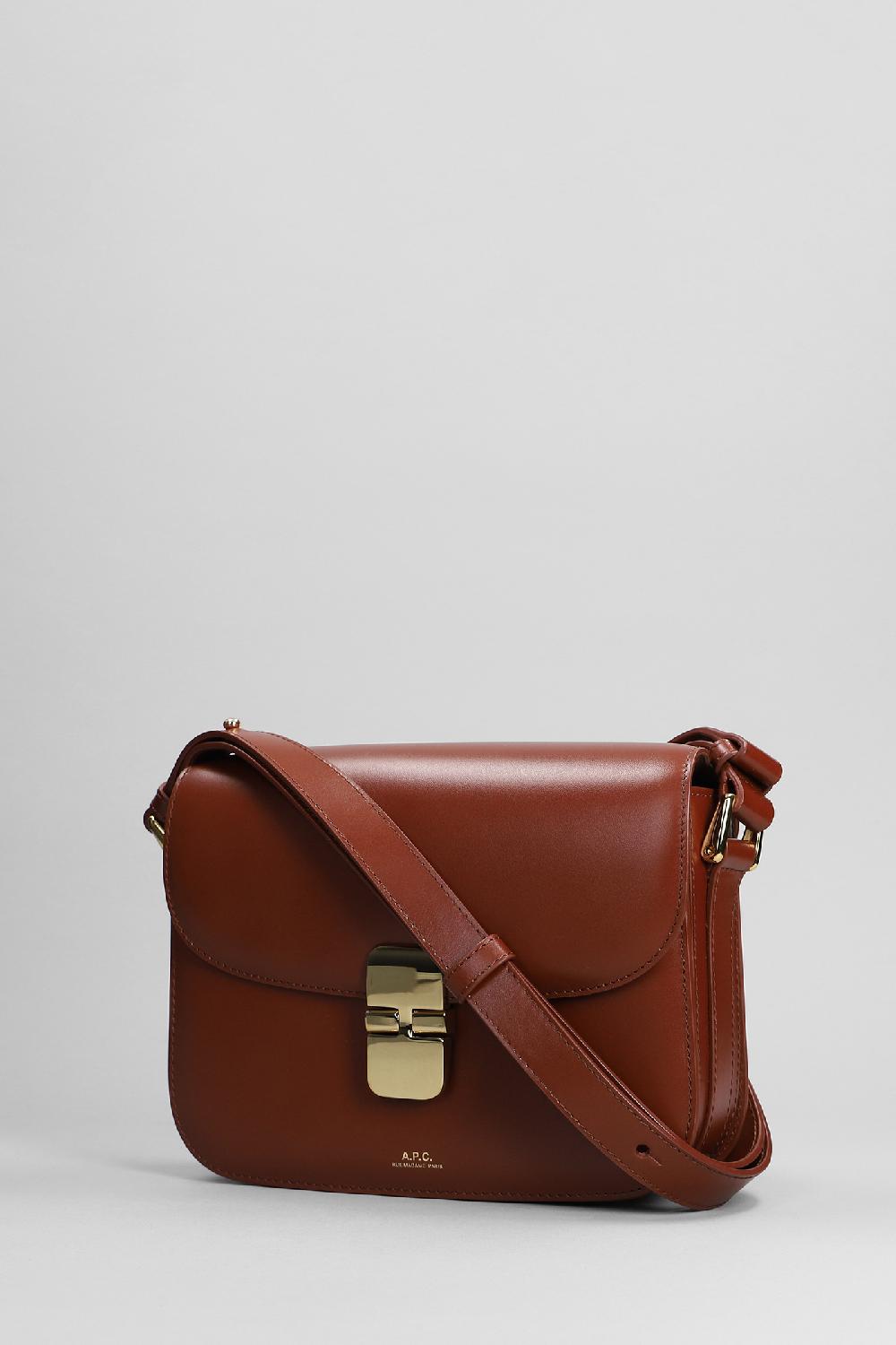 Deliberti A.P.C. Borsa A Spalla Grace Mini In Pelle Cuoio Naturale Cod. 396432 - Deliberti The Luxury Shopping