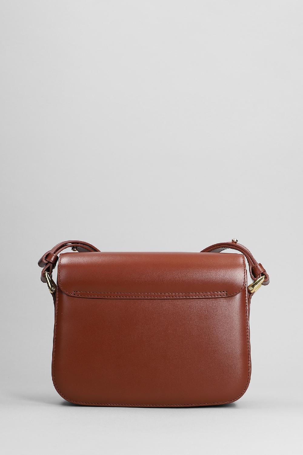 Deliberti A.P.C. Borsa A Spalla Grace Mini In Pelle Cuoio Naturale Cod. 396432 - Deliberti The Luxury Shopping