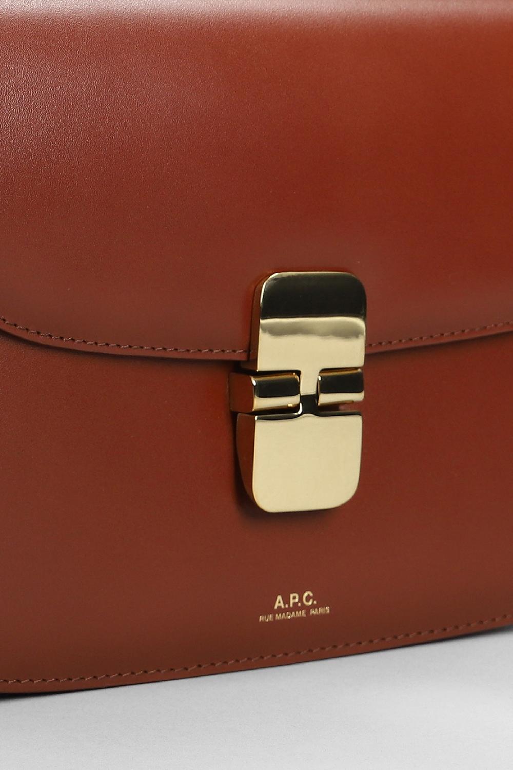 Deliberti A.P.C. Borsa A Spalla Grace Mini In Pelle Cuoio Naturale Cod. 396432 - Deliberti The Luxury Shopping