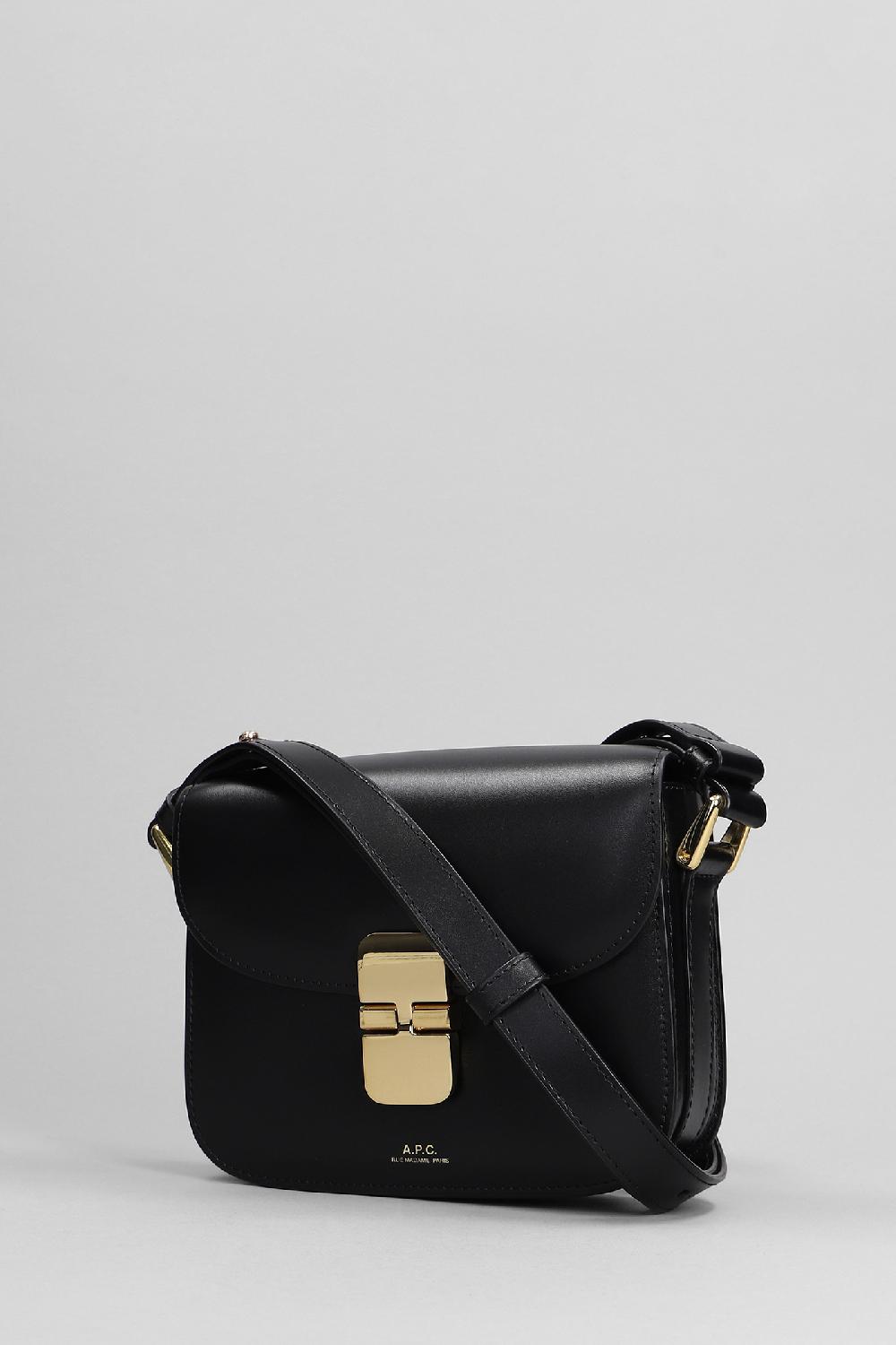 Deliberti A.P.C. Borsa A Spalla Grace Mini In Pelle Nera Cod. 396434 - Deliberti The Luxury Shopping
