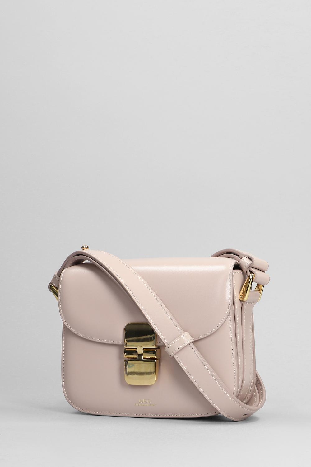Deliberti A.P.C. Borsa A Spalla Grace Mini In Pelle Rosa Cod. 396433 - Deliberti The Luxury Shopping