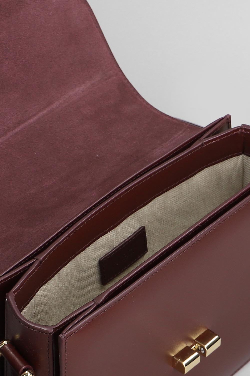 Deliberti A.P.C. Borsa A Spalla Grace Small In Pelle Bordeaux Cod. 407157 - Deliberti The Luxury Shopping