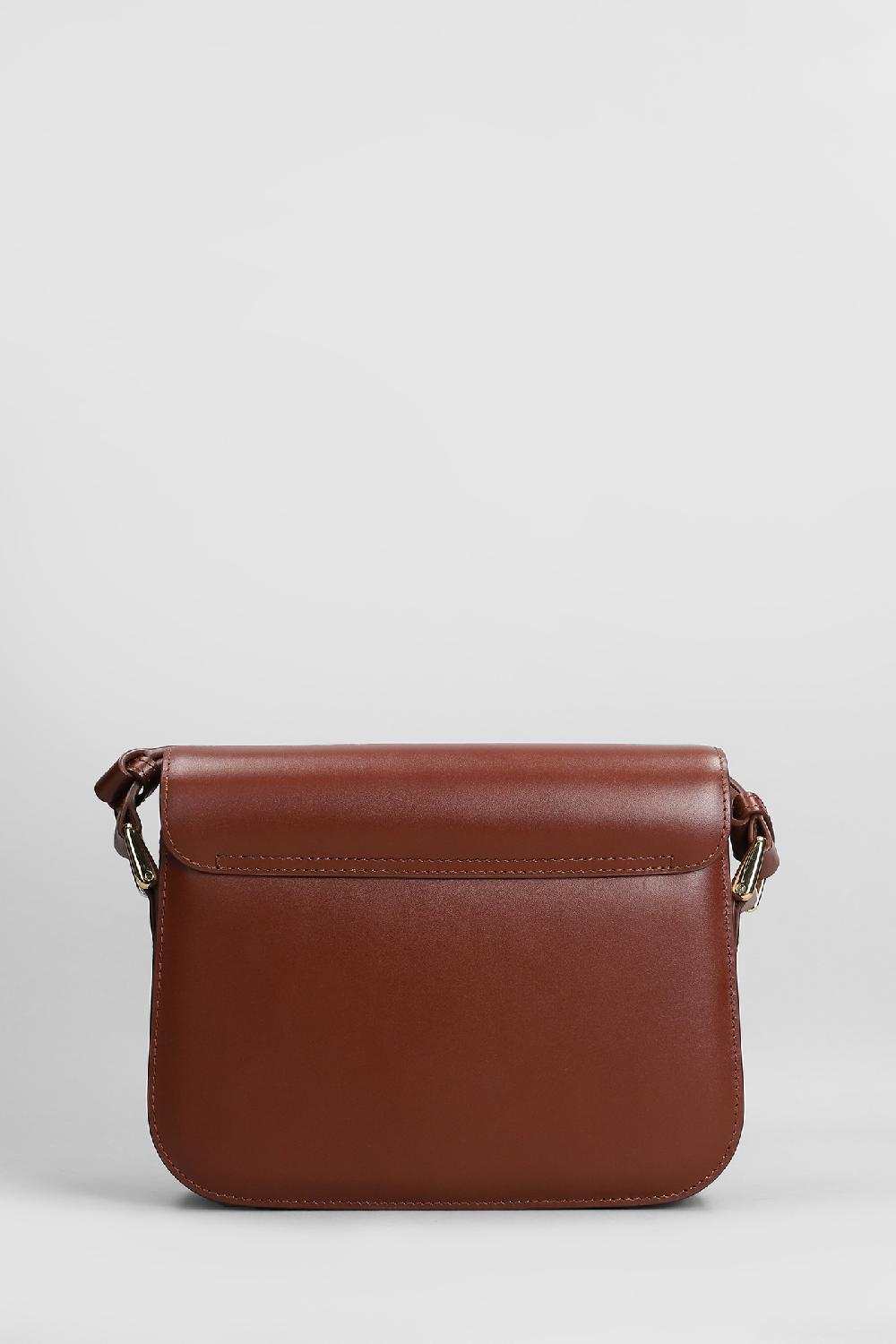 Deliberti A.P.C. Borsa A Spalla Grace Small In Pelle Cuoio Naturale Cod. 407156 - Deliberti The Luxury Shopping