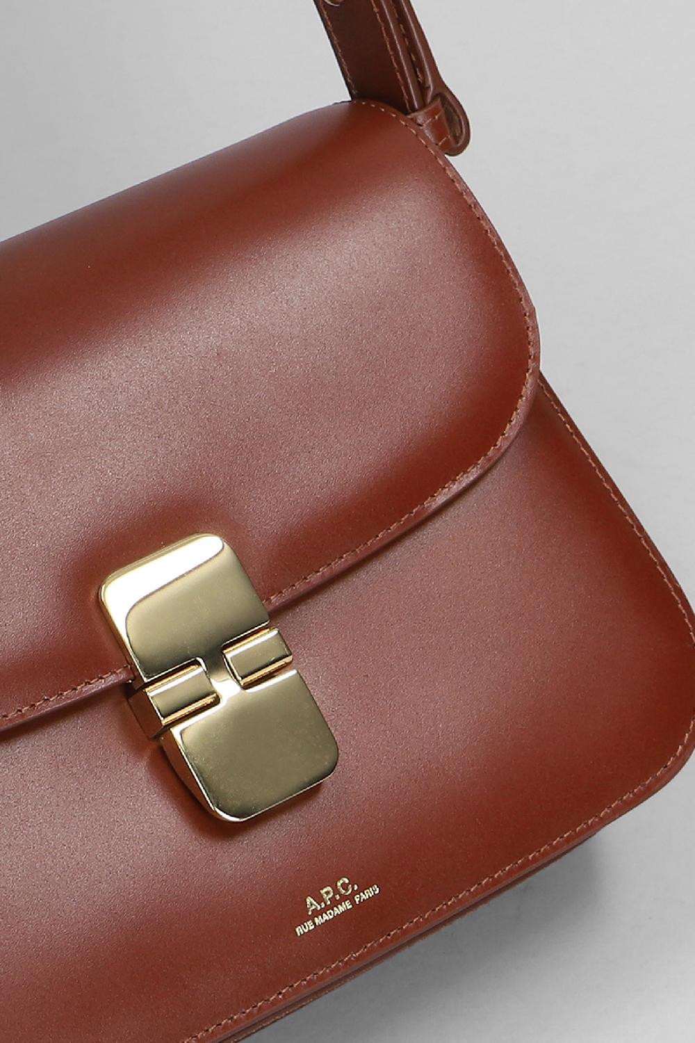 Deliberti A.P.C. Borsa A Spalla Grace Small In Pelle Cuoio Naturale Cod. 407156 - Deliberti The Luxury Shopping