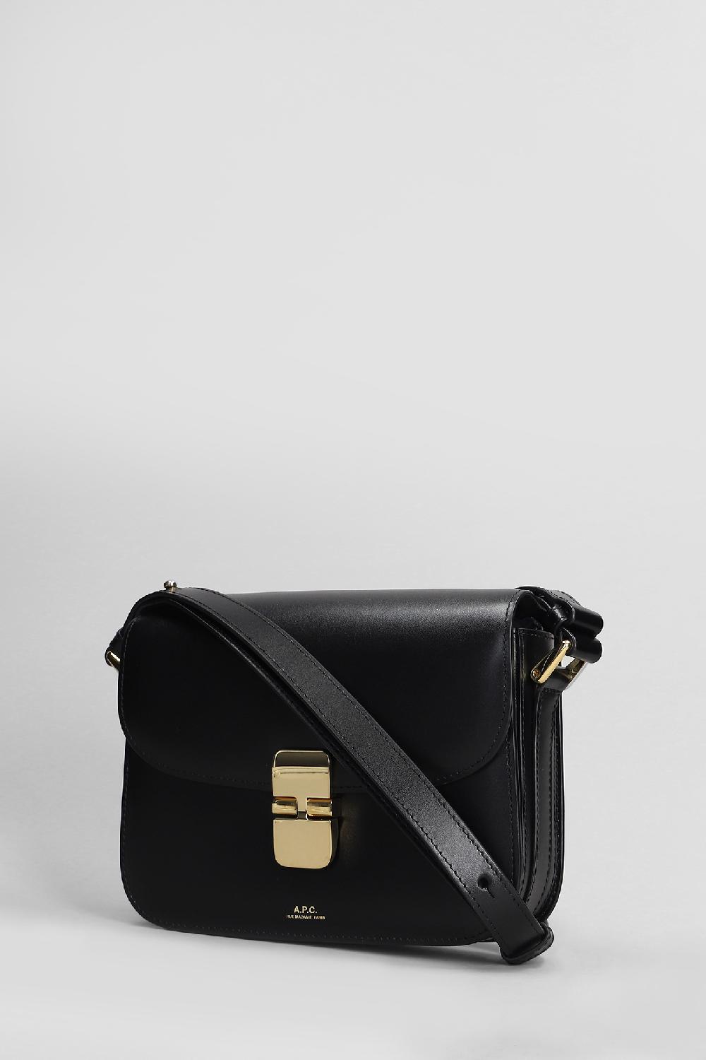 Deliberti A.P.C. Borsa A Spalla Grace Small In Pelle Nera Cod. 407155 - Deliberti The Luxury Shopping