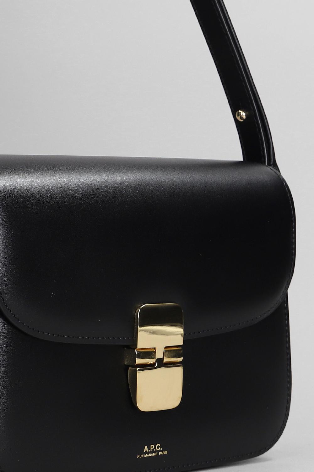 Deliberti A.P.C. Borsa A Spalla Grace Small In Pelle Nera Cod. 407155 - Deliberti The Luxury Shopping