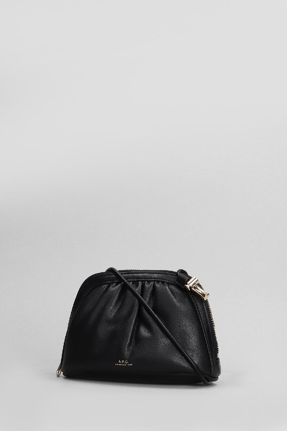 Deliberti A.P.C. Borsa A Spalla Ninon Small In Poliuretano Nero Cod. 407151 - Deliberti The Luxury Shopping