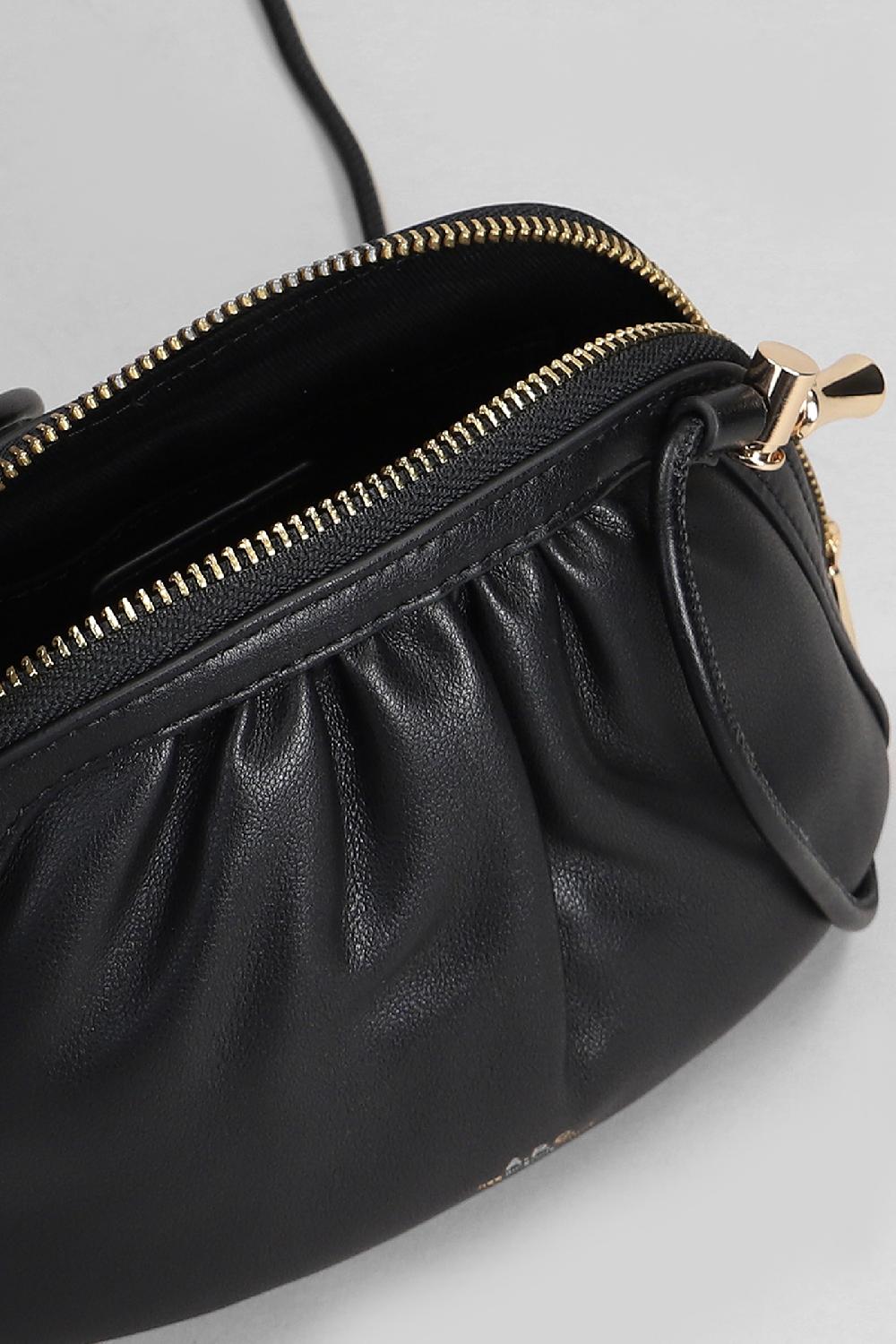 Deliberti A.P.C. Borsa A Spalla Ninon Small In Poliuretano Nero Cod. 407151 - Deliberti The Luxury Shopping