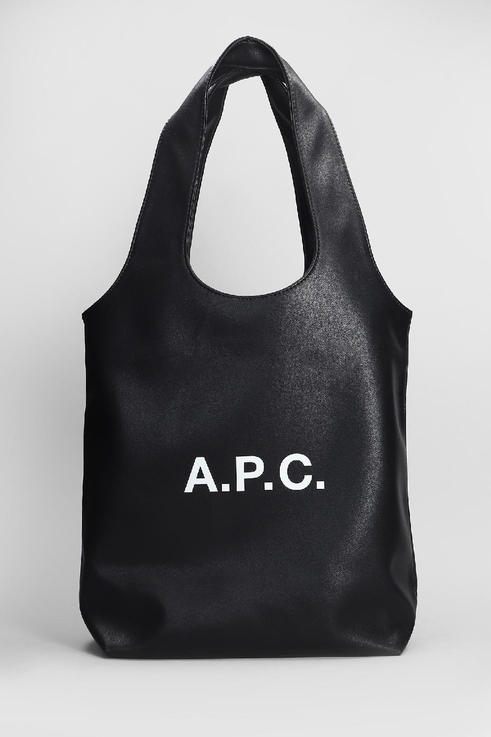 Deliberti A.P.C. Tote ninon in poliuretano nero cod. 407154 - Deliberti The Luxury Shopping