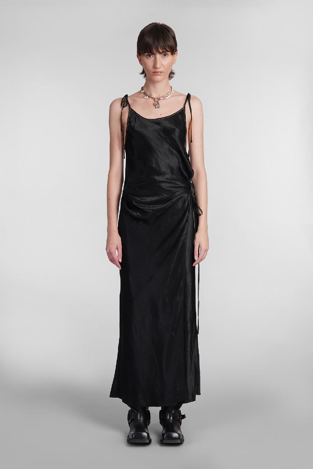 Deliberti Acne Studios Abito in acetato nero cod. 393897 - Deliberti The Luxury Shopping