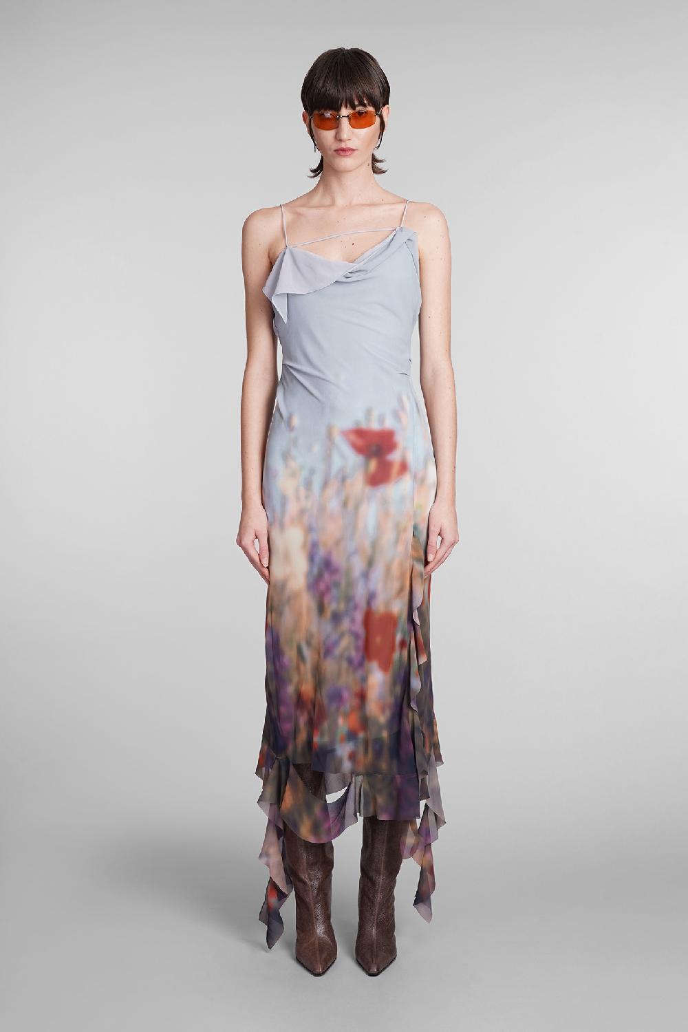 Deliberti Acne Studios Abito in poliestere multicolor cod. 393868 - Deliberti The Luxury Shopping