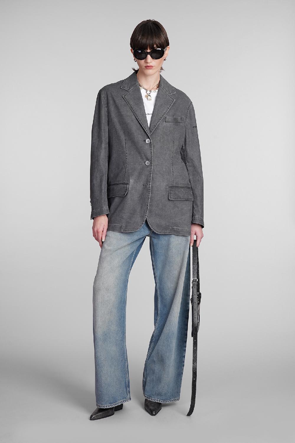 Deliberti Acne Studios Blazer In Cotone Grigio Cod. 393872 - Deliberti The Luxury Shopping