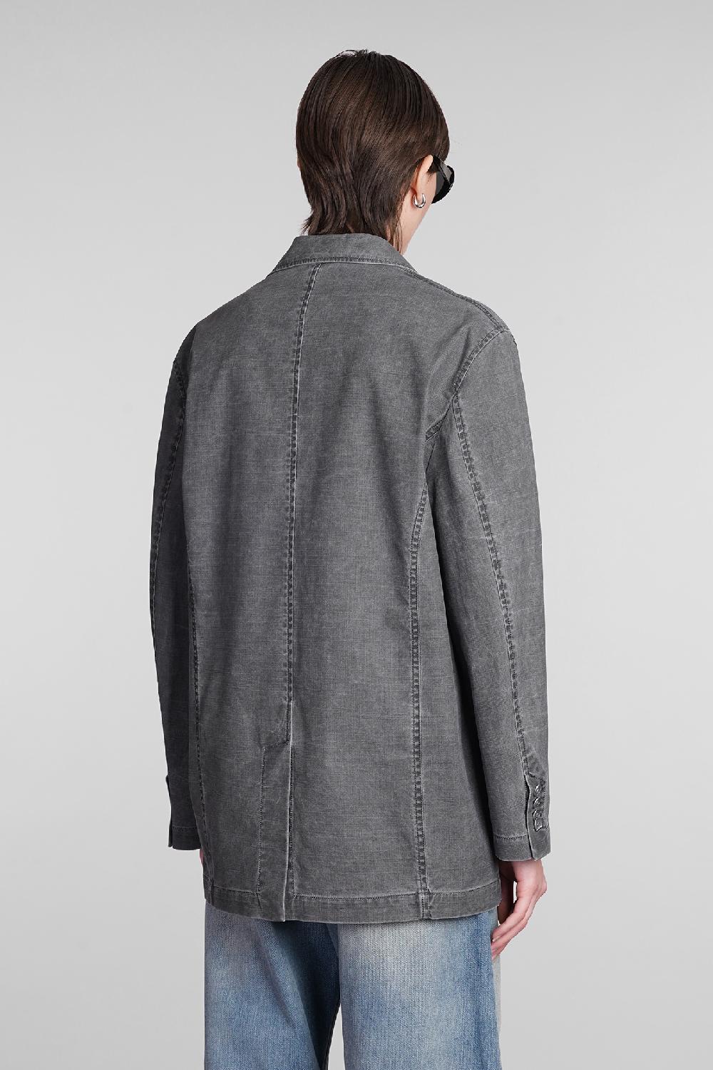 Deliberti Acne Studios Blazer In Cotone Grigio Cod. 393872 - Deliberti The Luxury Shopping