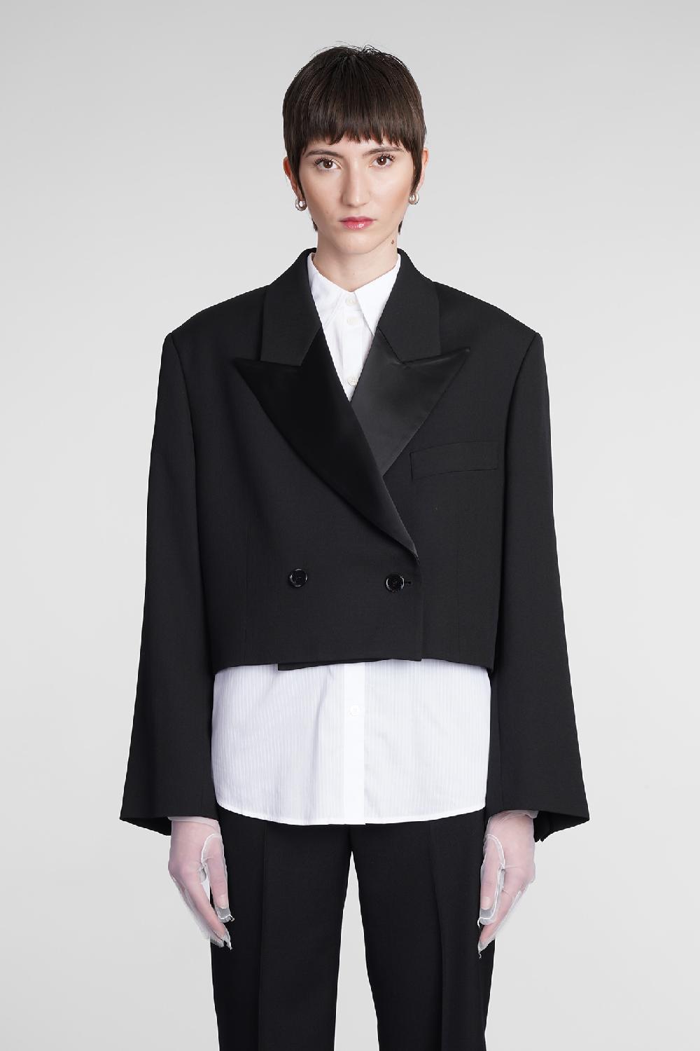 Deliberti Acne Studios Blazer in poliestere nero cod. 372986 - Deliberti The Luxury Shopping