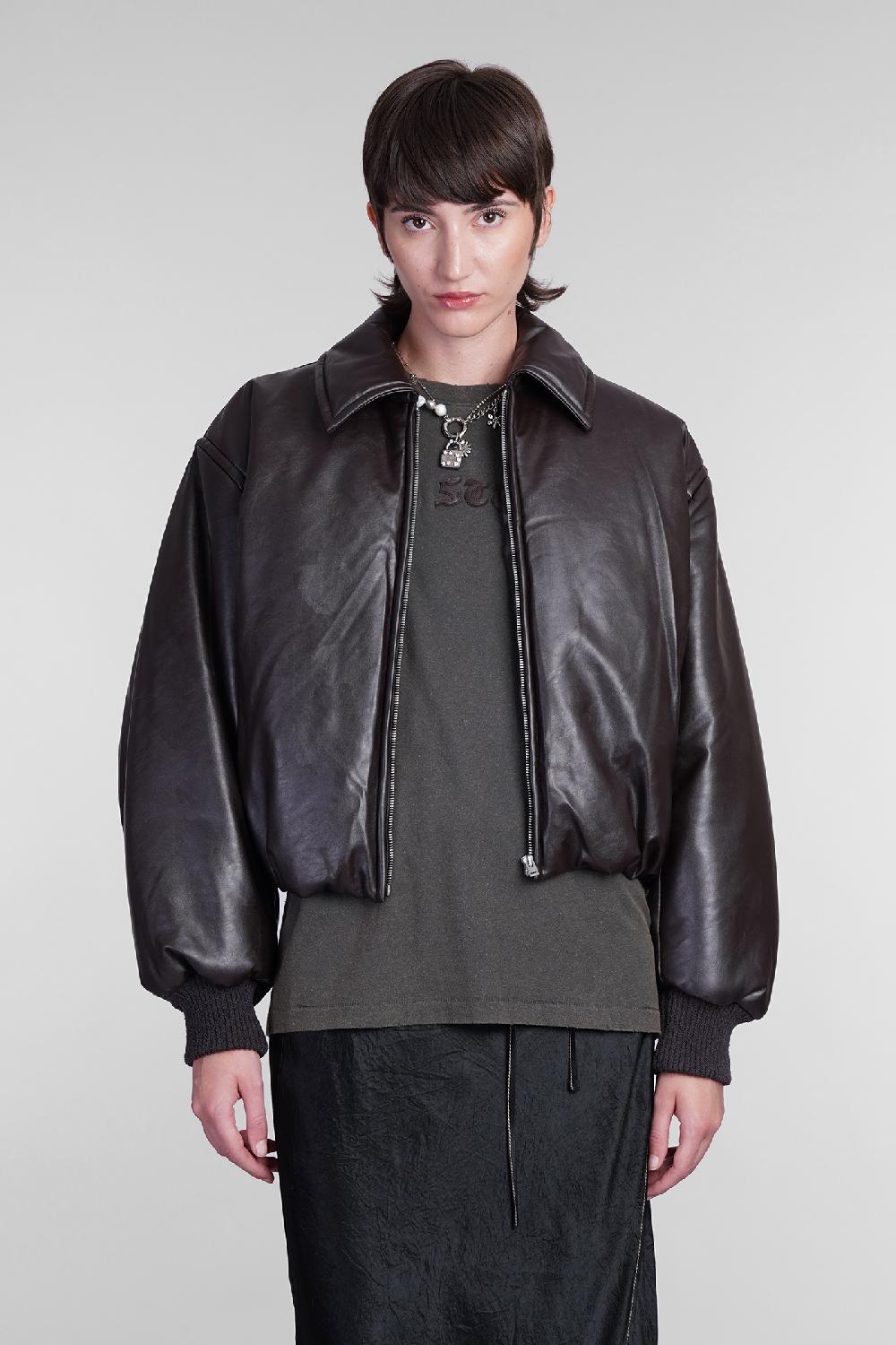 Deliberti Acne Studios Bomber in poliestere marrone cod. 405707 - Deliberti The Luxury Shopping