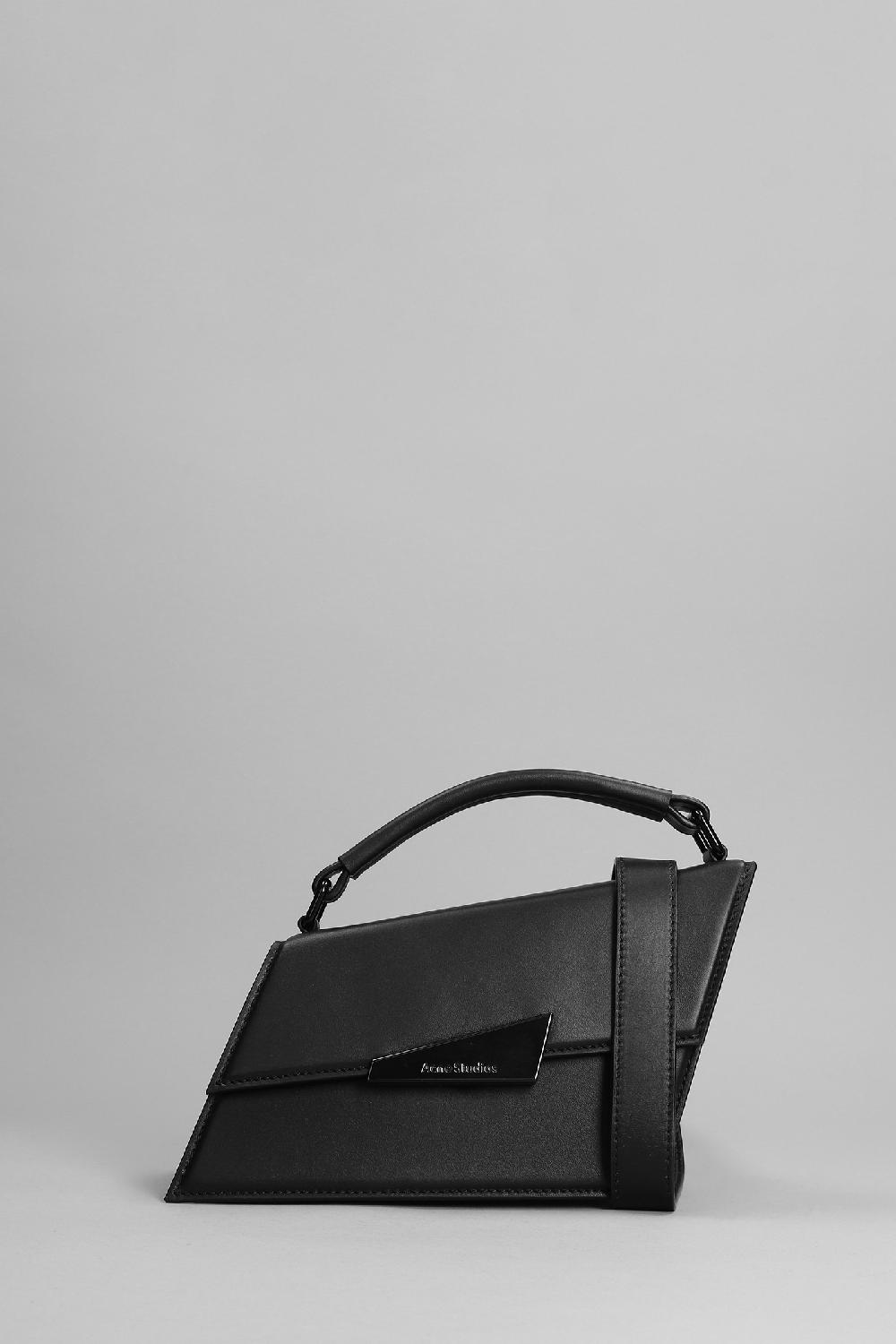 Deliberti Acne Studios Borsa a spalla distortion mini in pelle nera cod. 356479 - Deliberti The Luxury Shopping