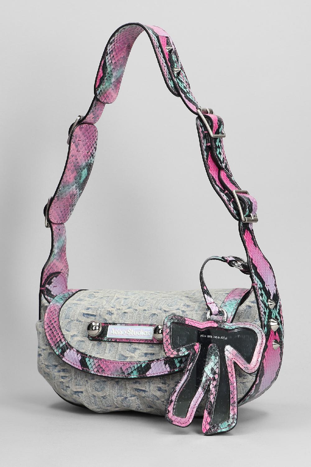 Deliberti Acne Studios Borsa A Spalla In Denim Celeste Cod. 396494 - Deliberti The Luxury Shopping