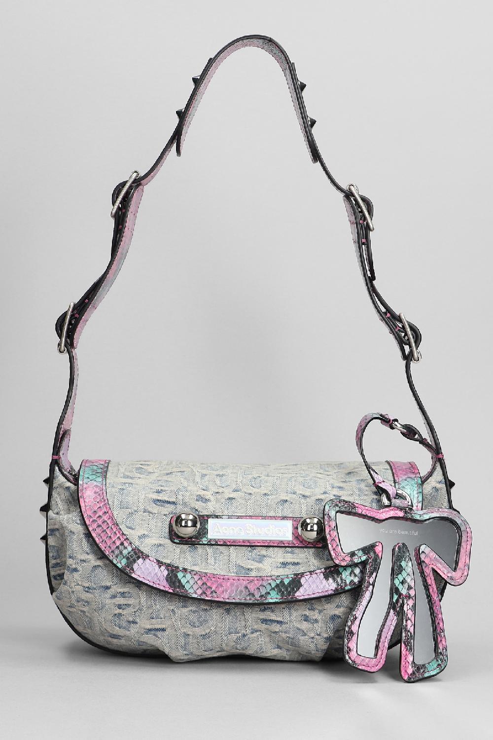 Deliberti Acne Studios Borsa a spalla in denim celeste cod. 396494 - Deliberti The Luxury Shopping