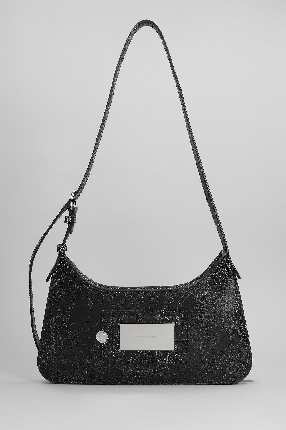 Deliberti Acne Studios Borsa A Spalla In Pelle Nera Cod. 393739 - Deliberti The Luxury Shopping