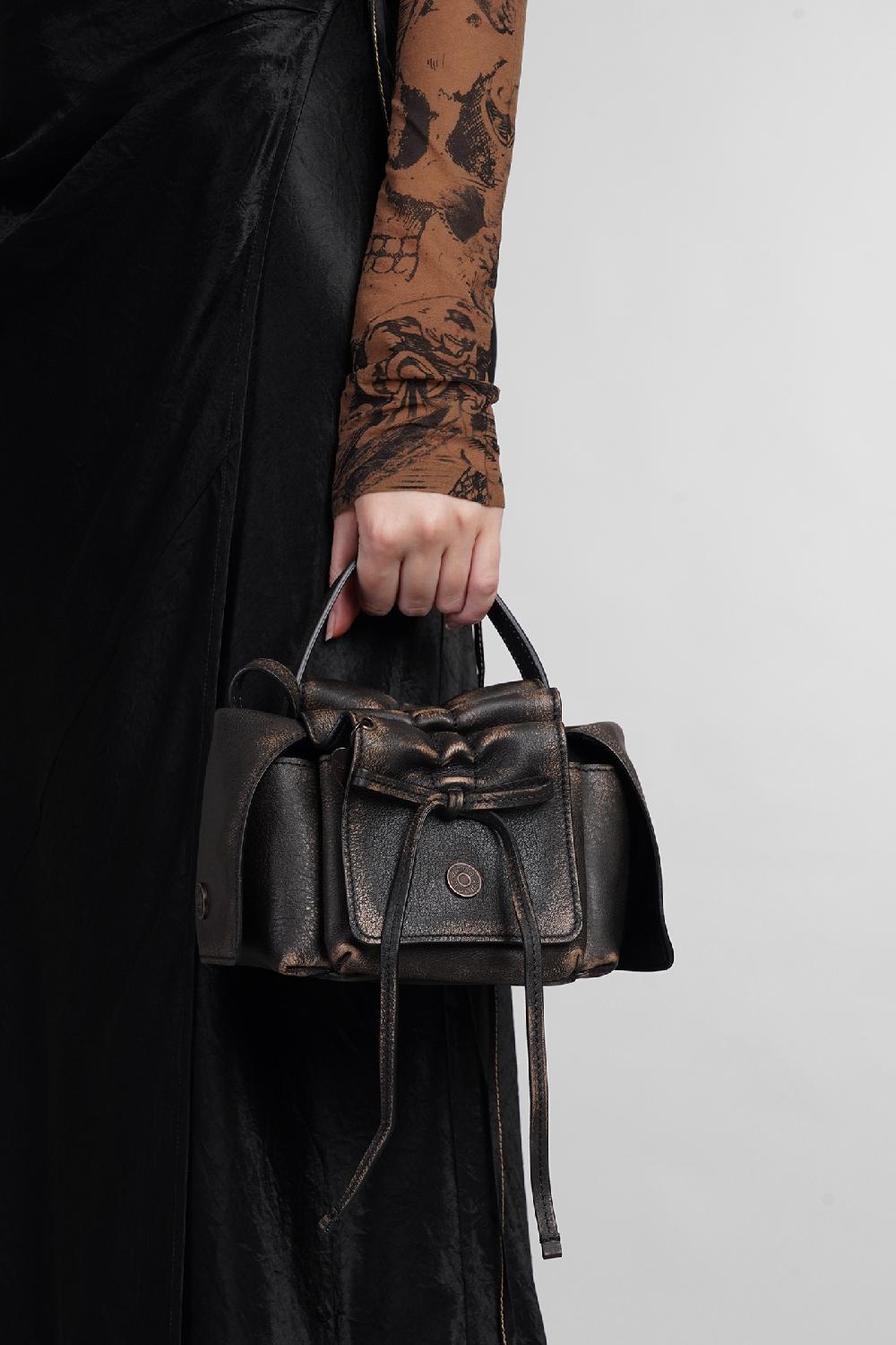 Deliberti Acne Studios Borsa A Spalla In Pelle Nera Cod. 402978 - Deliberti The Luxury Shopping