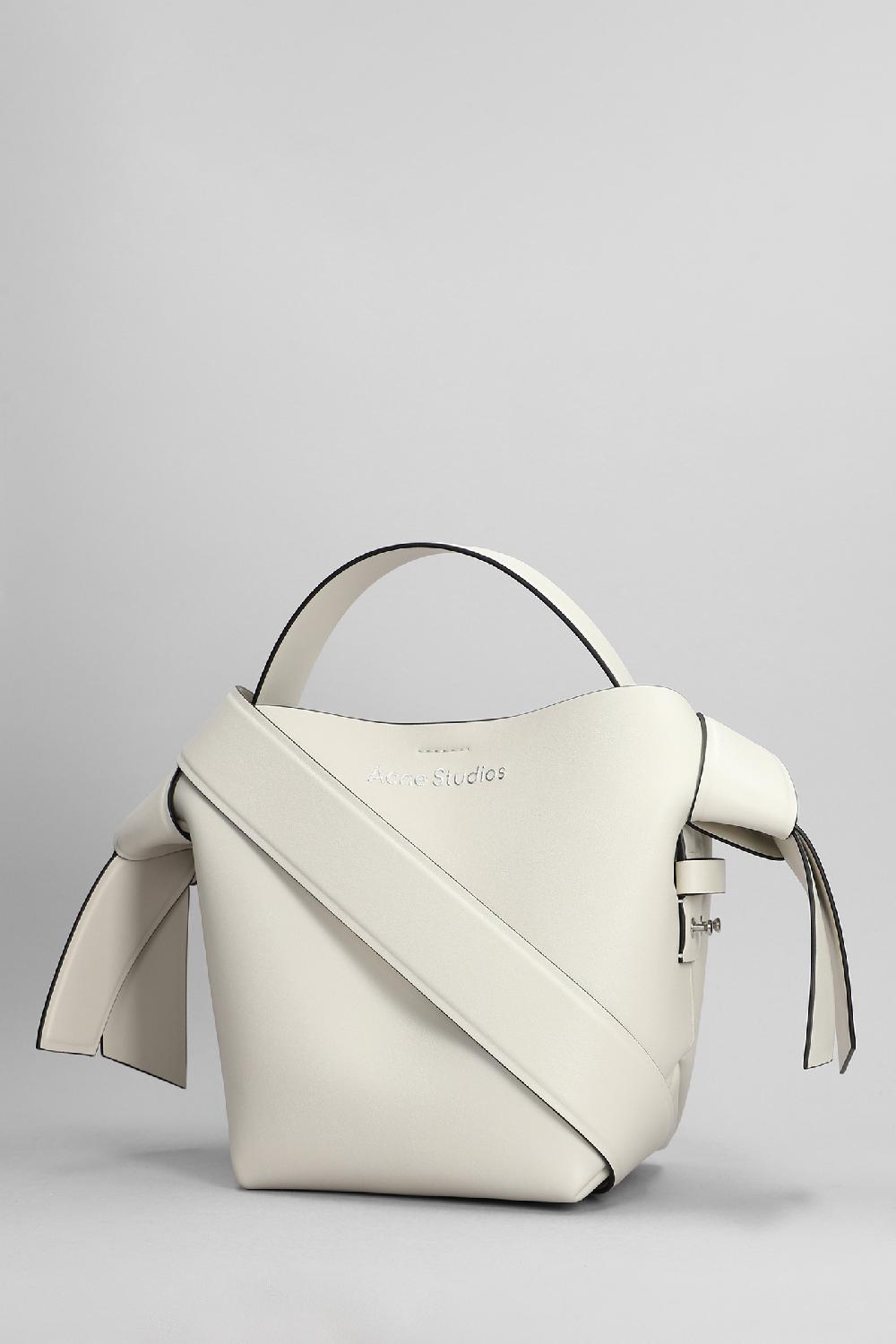 Deliberti Acne Studios Borsa A Spalla Musubi Mini In Pelle Bianca Cod. 395330 - Deliberti The Luxury Shopping