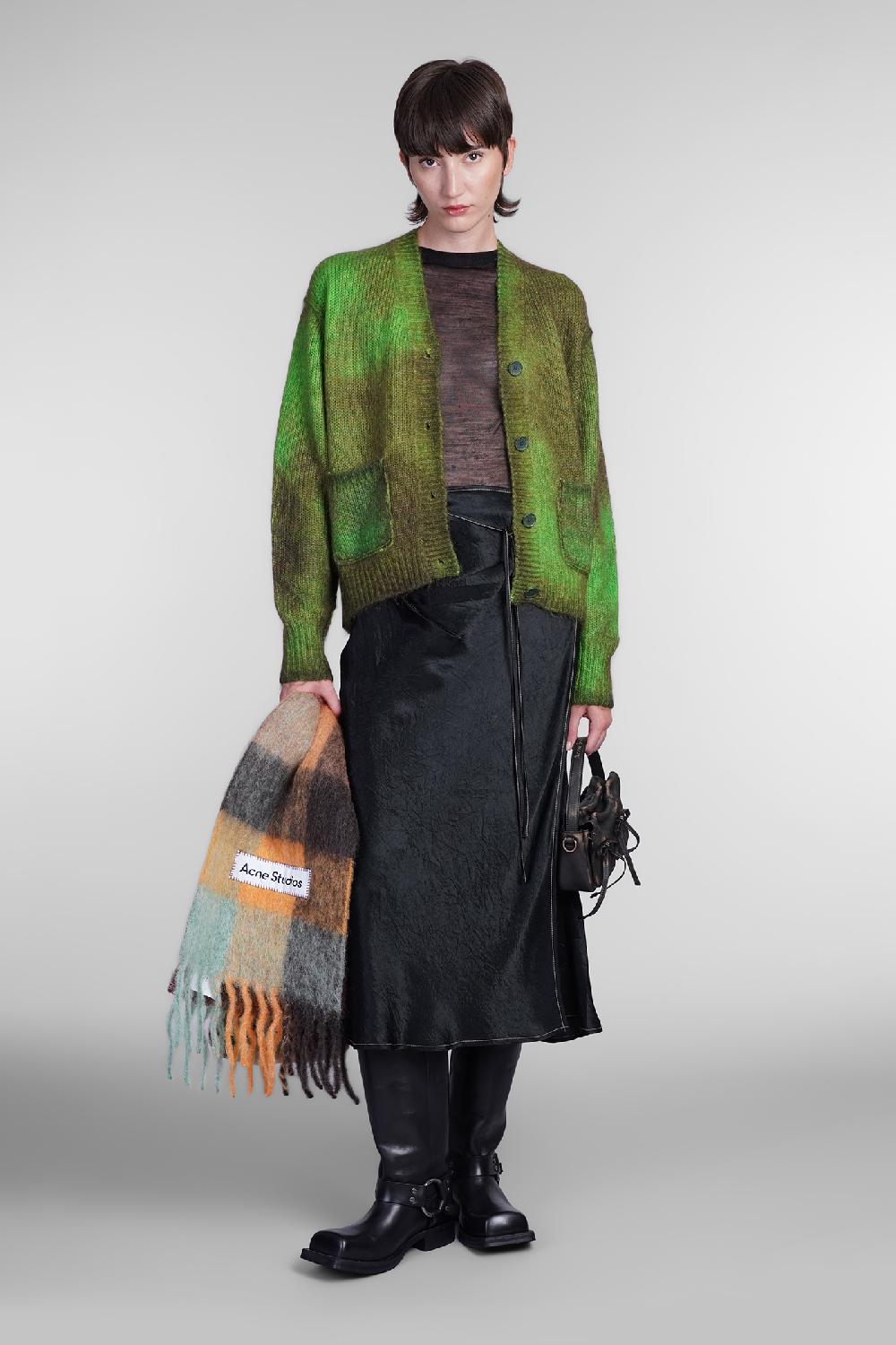 Deliberti Acne Studios Cardigan In Lana Verde Cod. 405706 - Deliberti The Luxury Shopping