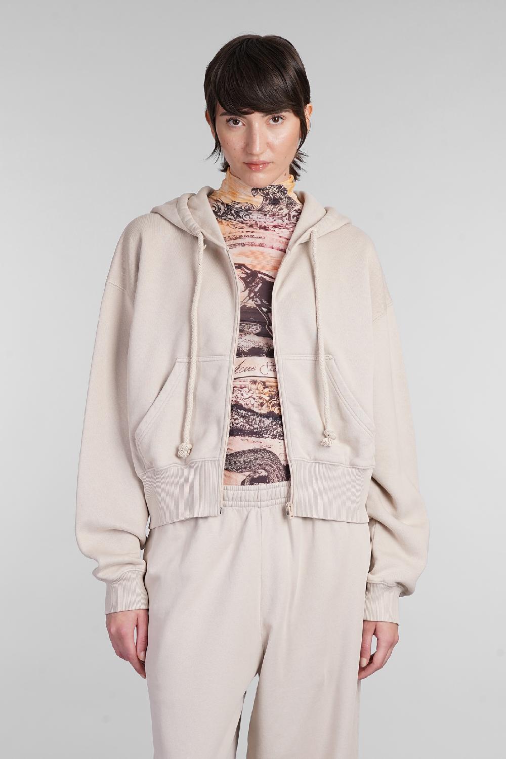 Deliberti Acne Studios Felpa in cotone beige cod. 402974 - Deliberti The Luxury Shopping