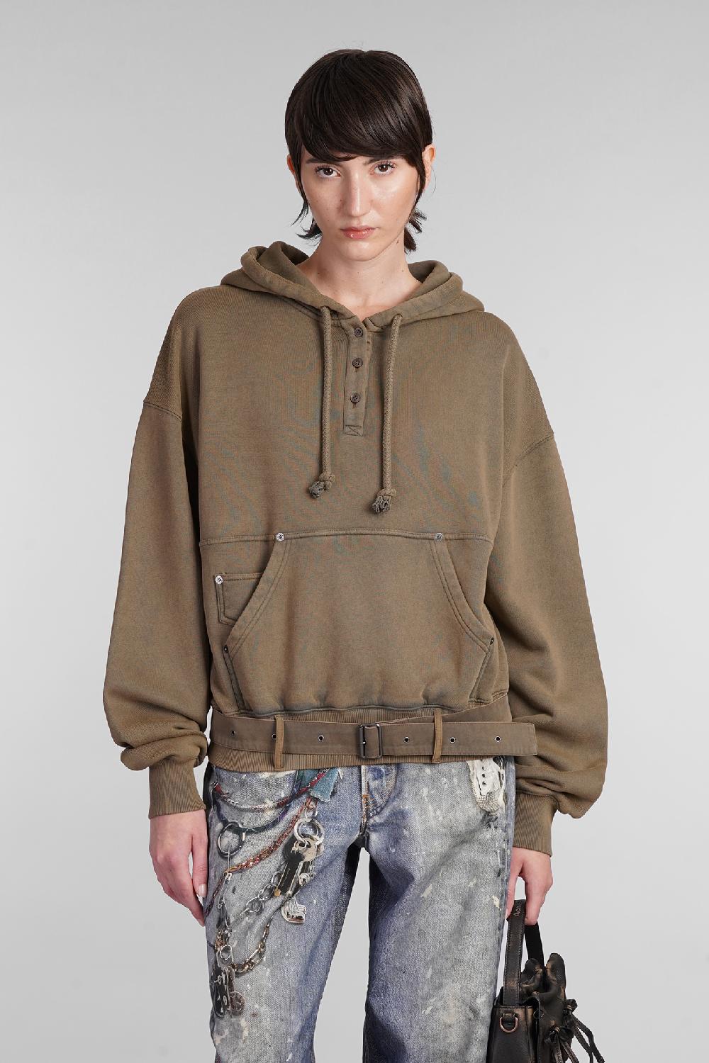 Deliberti Acne Studios Felpa in cotone marrone cod. 403406 - Deliberti The Luxury Shopping