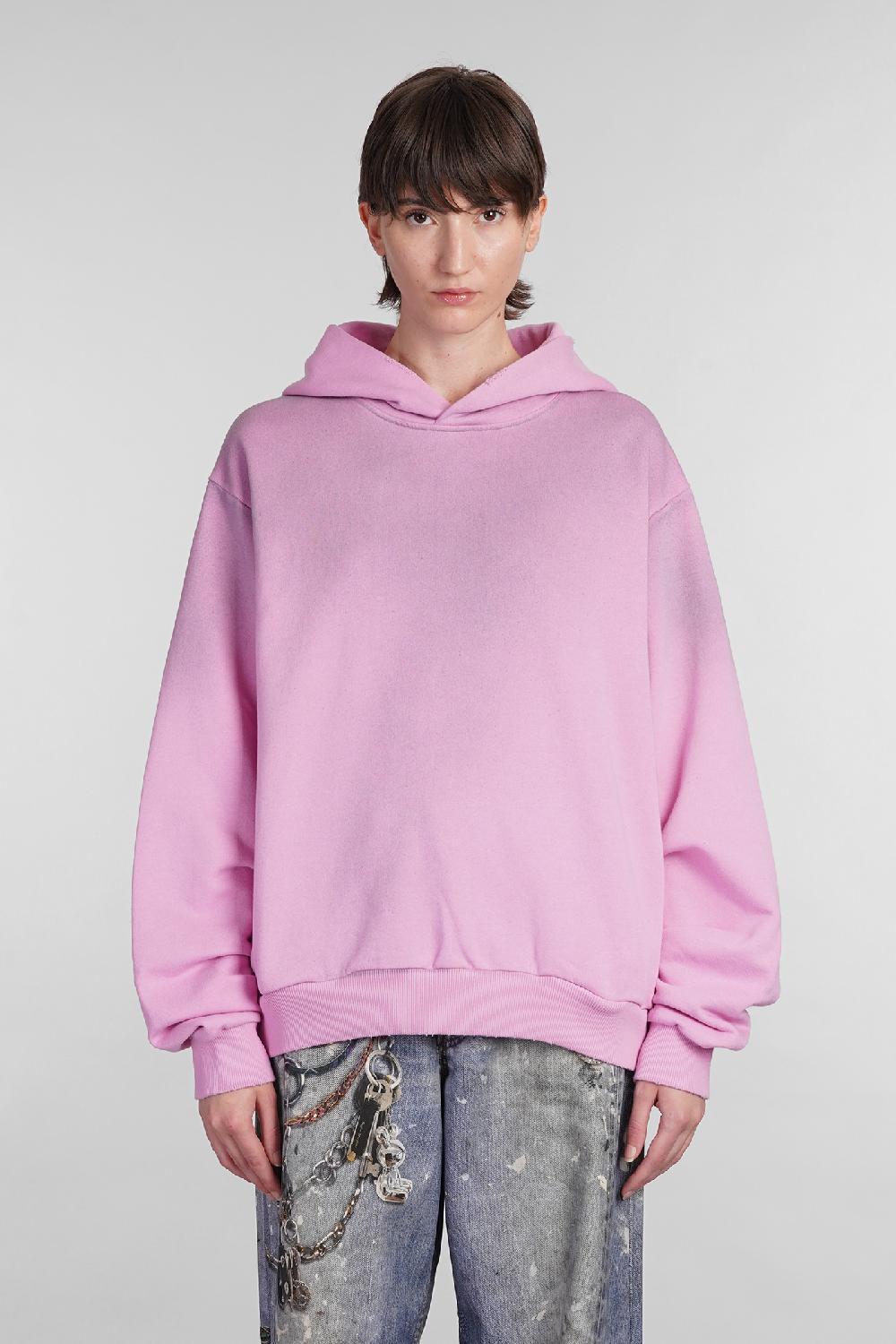 Deliberti Acne Studios Felpa in cotone rosa cod. 402631 - Deliberti The Luxury Shopping