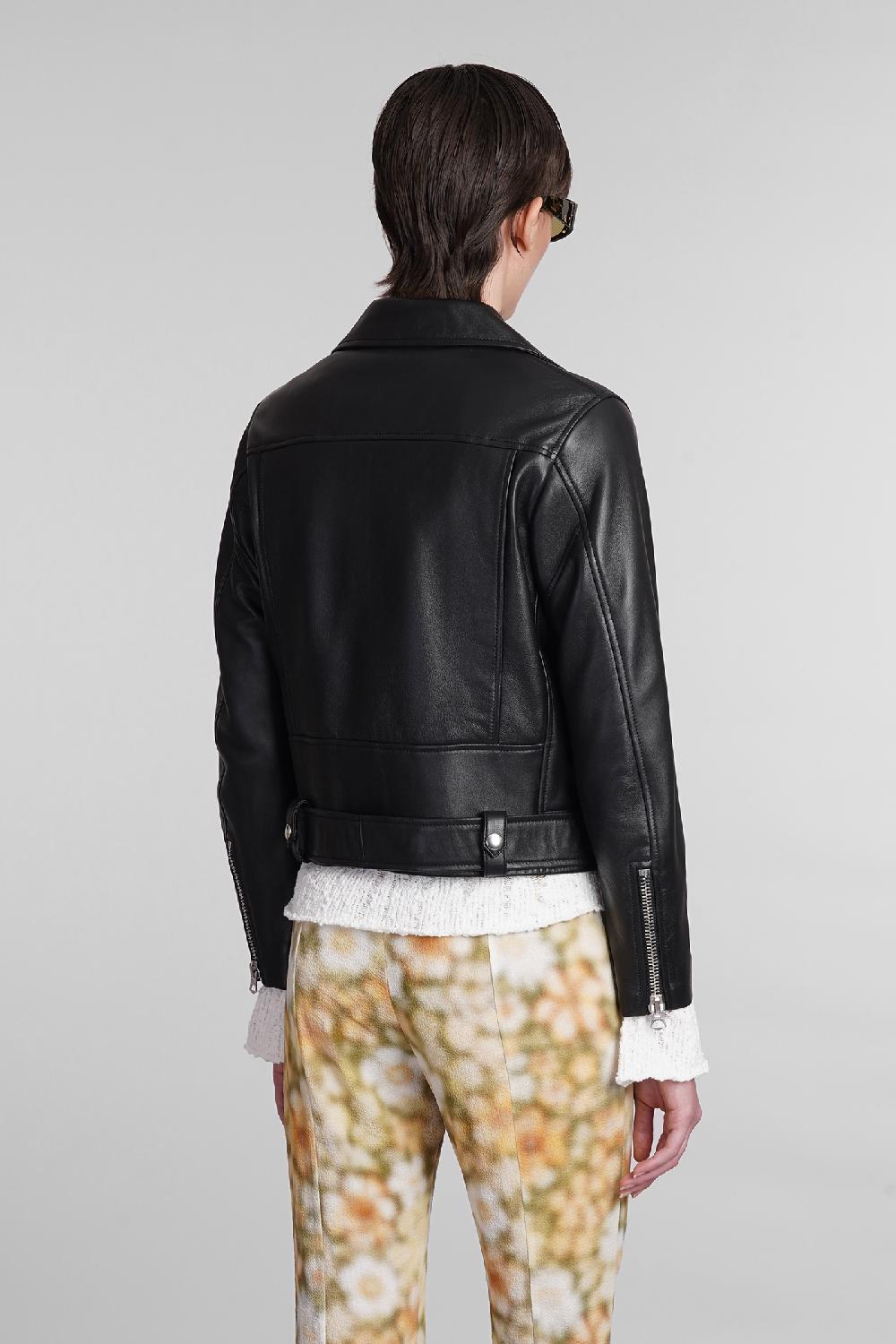 Deliberti Acne Studios Giacca Biker In Pelle Nera Cod. 393869 - Deliberti The Luxury Shopping