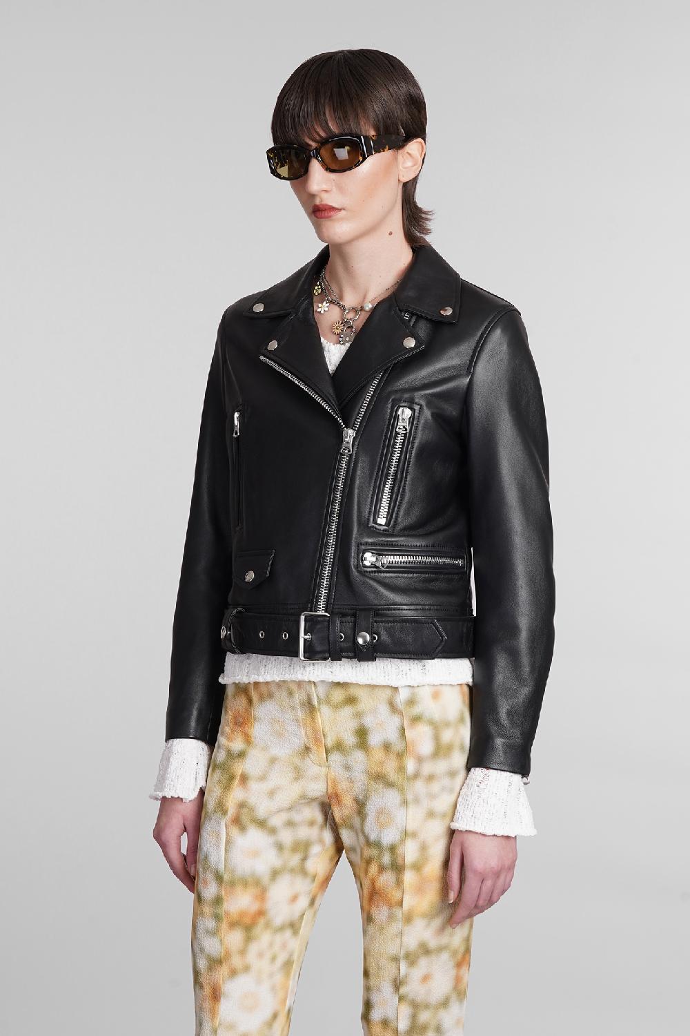 Deliberti Acne Studios Giacca Biker In Pelle Nera Cod. 393869 - Deliberti The Luxury Shopping