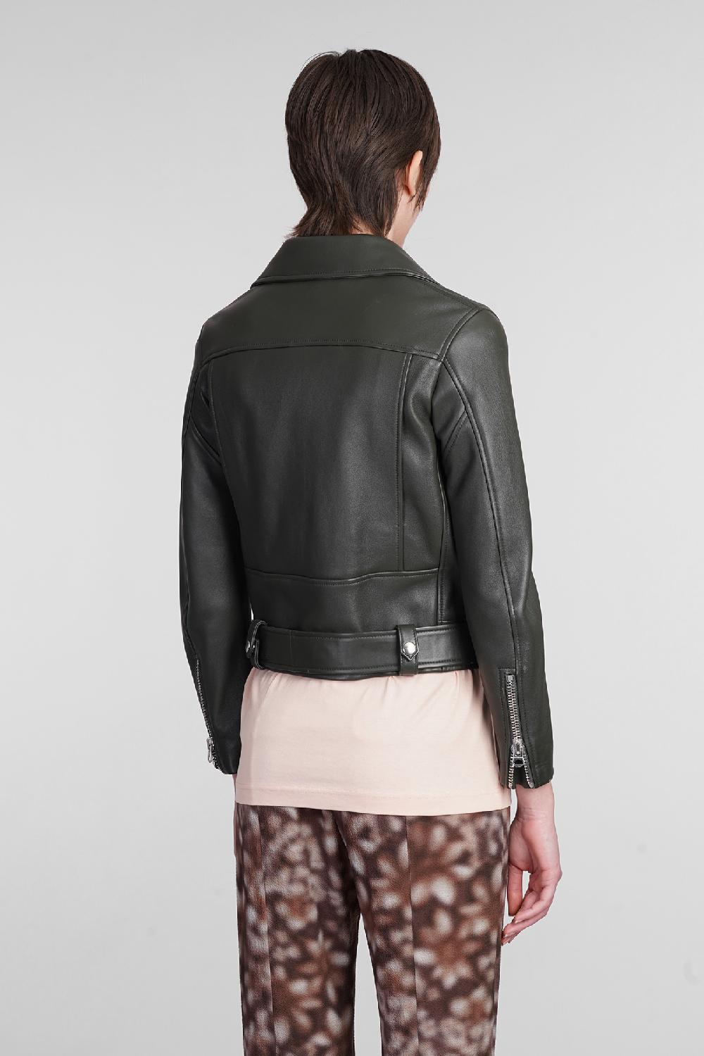 Deliberti Acne Studios Giacca Biker Mock In Pelle Verde Cod. 344039 - Deliberti The Luxury Shopping