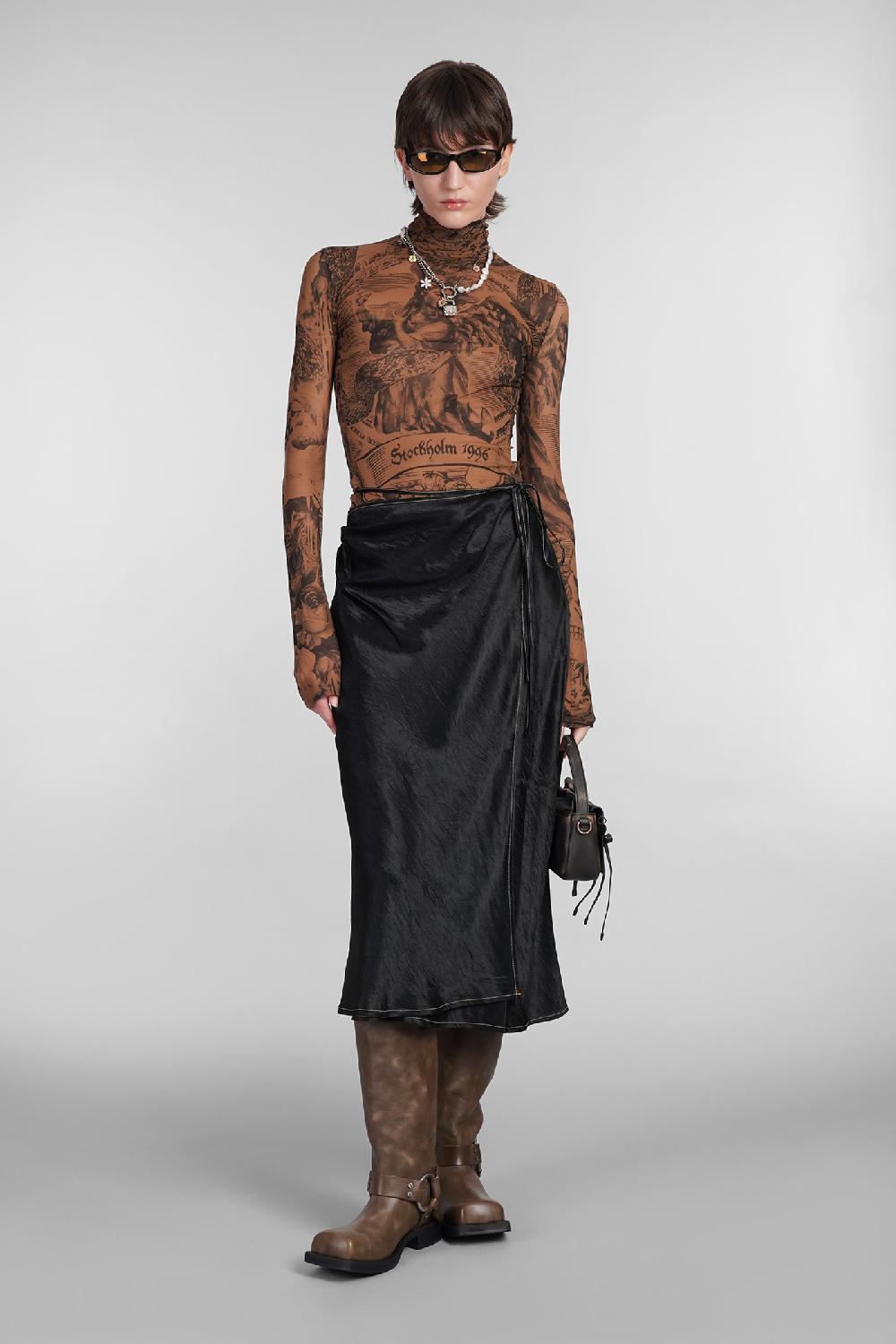 Deliberti Acne Studios Gonna In Acetato Nero Cod. 402630 - Deliberti The Luxury Shopping