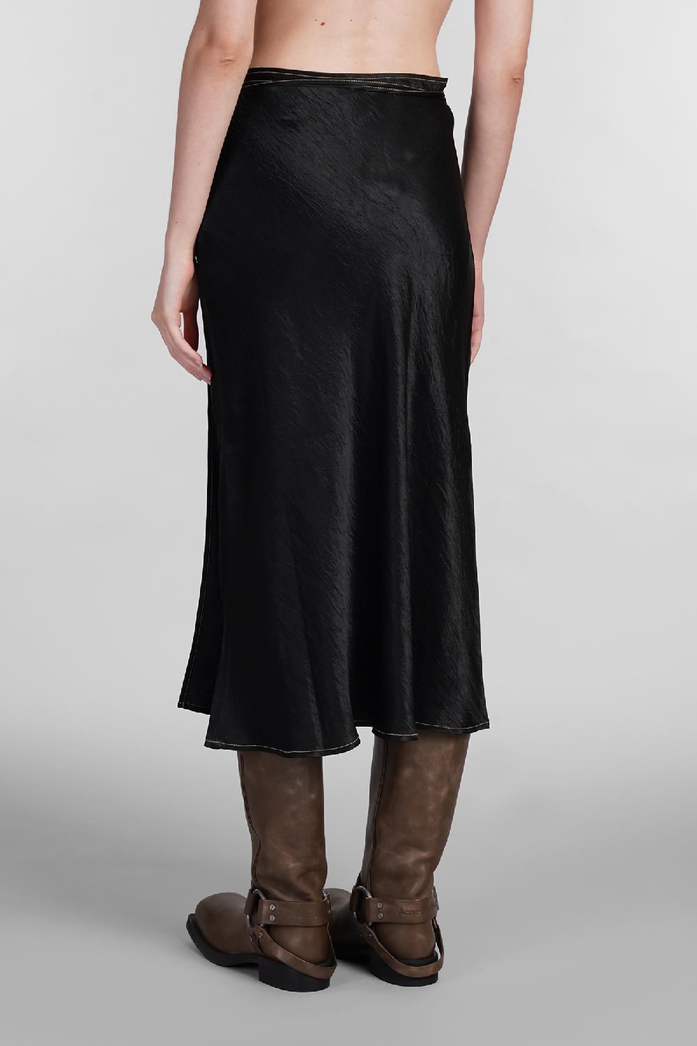 Deliberti Acne Studios Gonna In Acetato Nero Cod. 402630 - Deliberti The Luxury Shopping