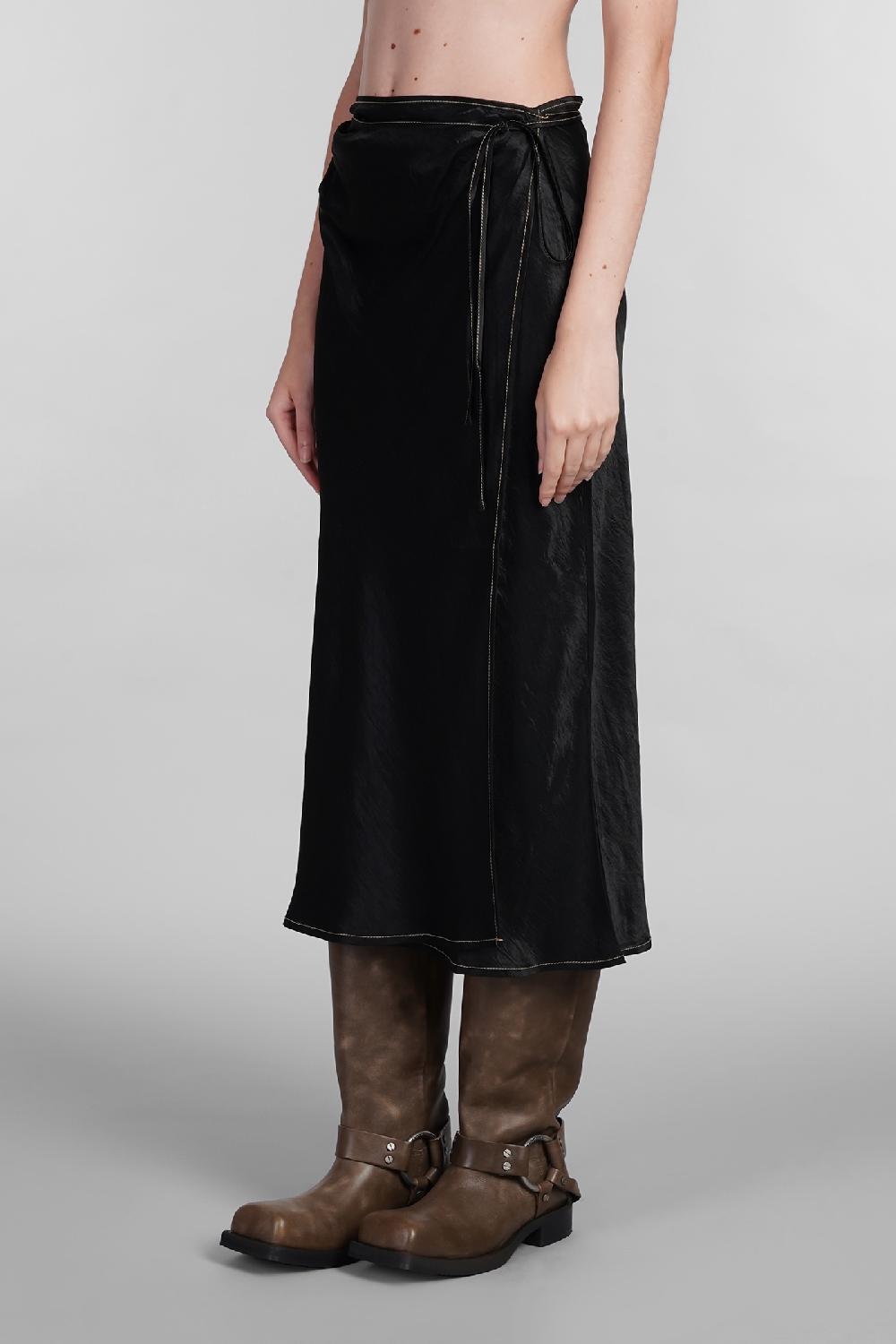 Deliberti Acne Studios Gonna In Acetato Nero Cod. 402630 - Deliberti The Luxury Shopping