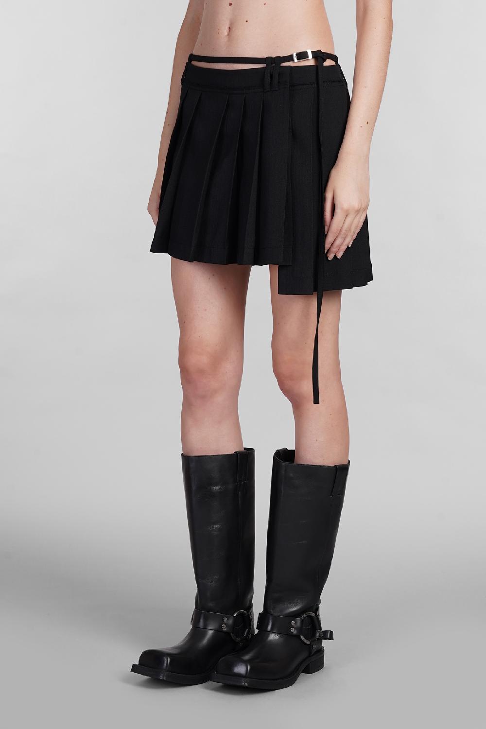 Deliberti Acne Studios Gonna In Poliestere Nero Cod. 402642 - Deliberti The Luxury Shopping