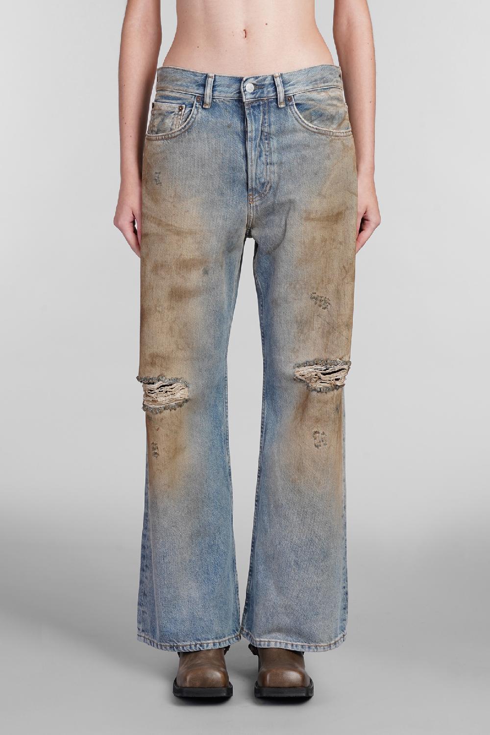 Deliberti Acne Studios Jeans in cotone celeste cod. 402626 - Deliberti The Luxury Shopping