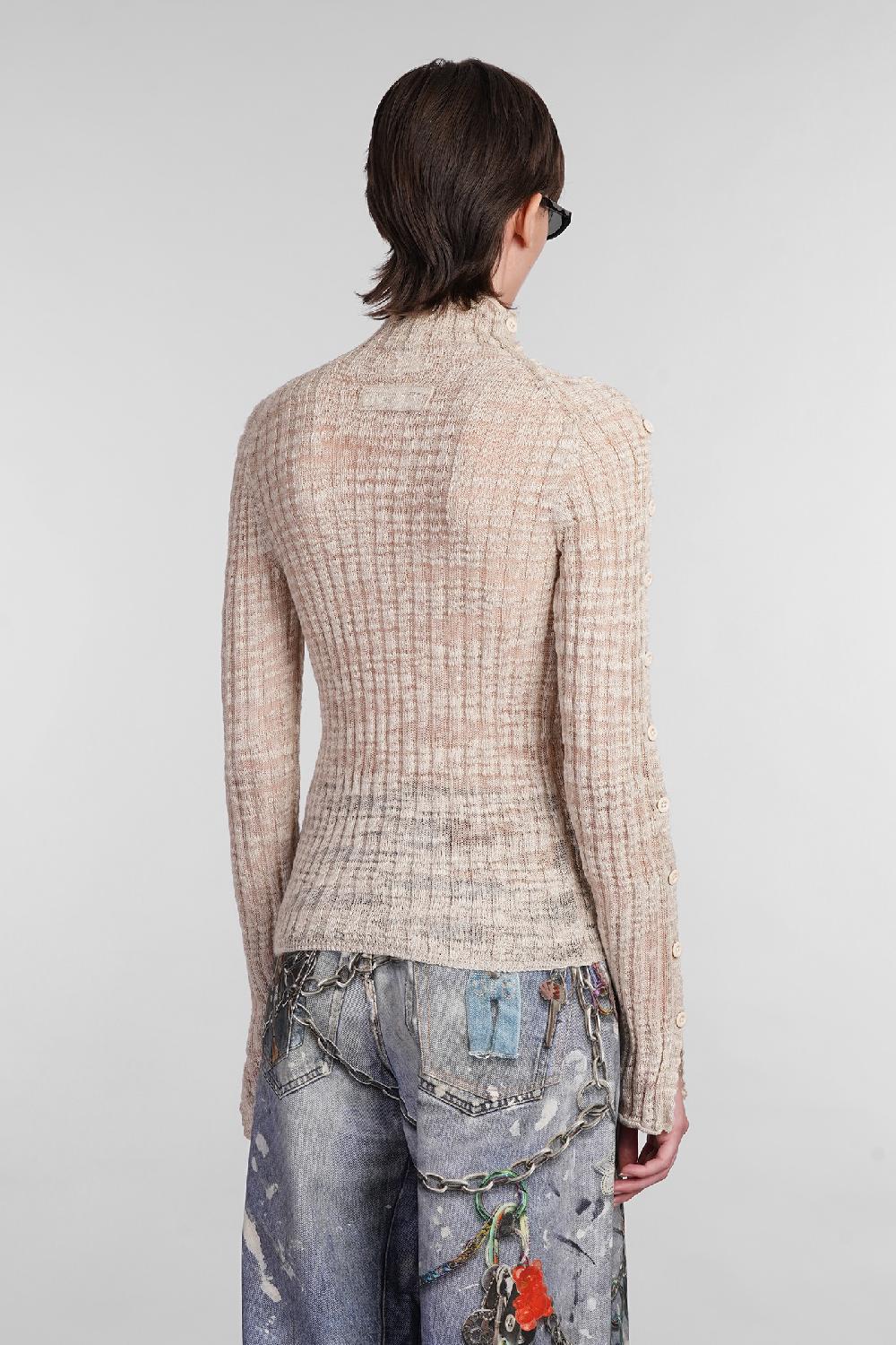 Deliberti Acne Studios Maglia In Poliestere Beige Cod. 402967 - Deliberti The Luxury Shopping