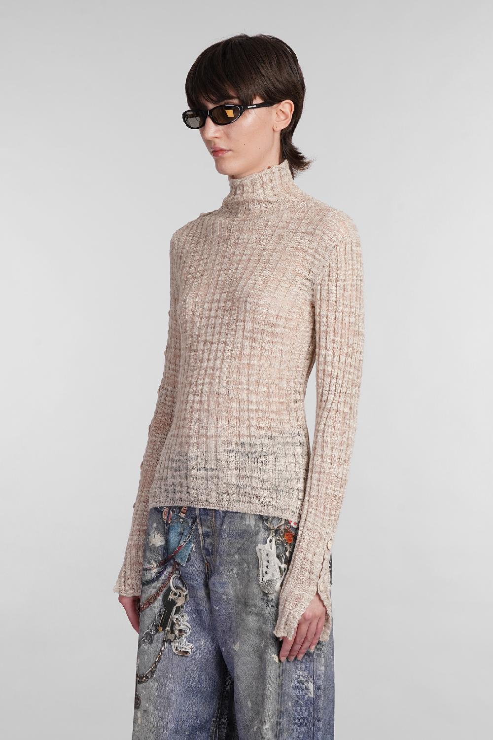 Deliberti Acne Studios Maglia In Poliestere Beige Cod. 402967 - Deliberti The Luxury Shopping