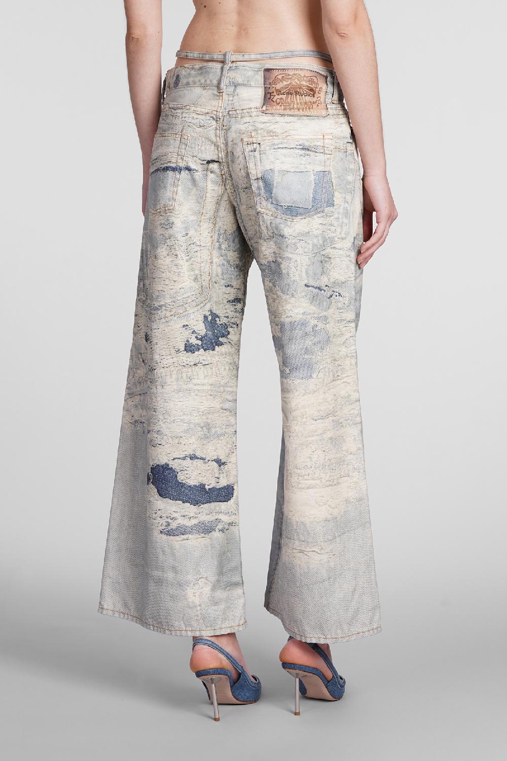 Deliberti Acne Studios Pantalone In Cotone Blu Cod. 398853 - Deliberti The Luxury Shopping