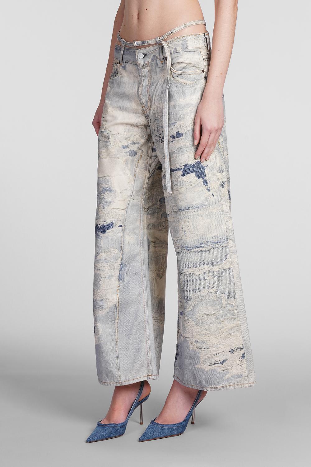 Deliberti Acne Studios Pantalone In Cotone Blu Cod. 398853 - Deliberti The Luxury Shopping