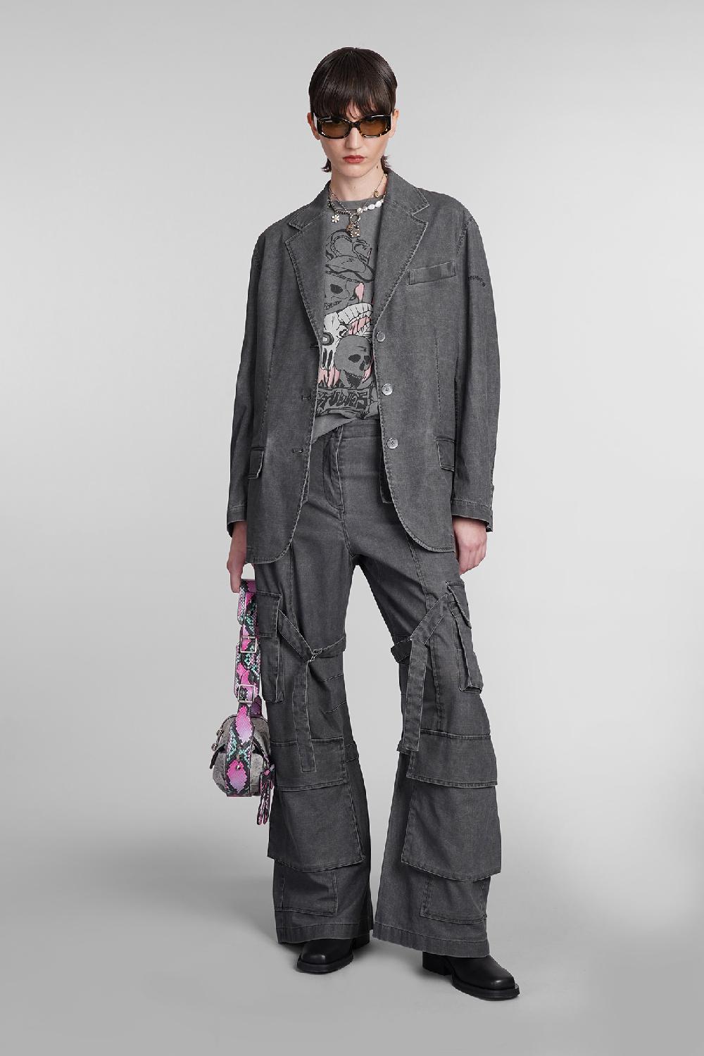 Deliberti Acne Studios Pantalone In Cotone Grigio Cod. 395336 - Deliberti The Luxury Shopping