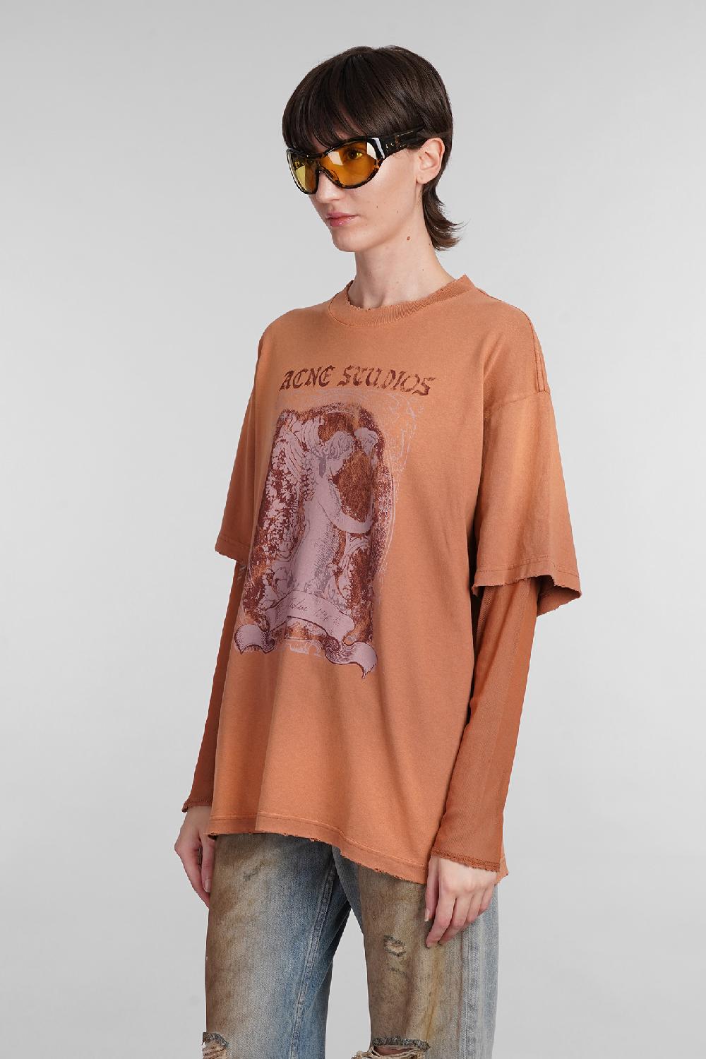 Deliberti Acne Studios T-shirt In Cotone Arancione Cod. 402966 - Deliberti The Luxury Shopping